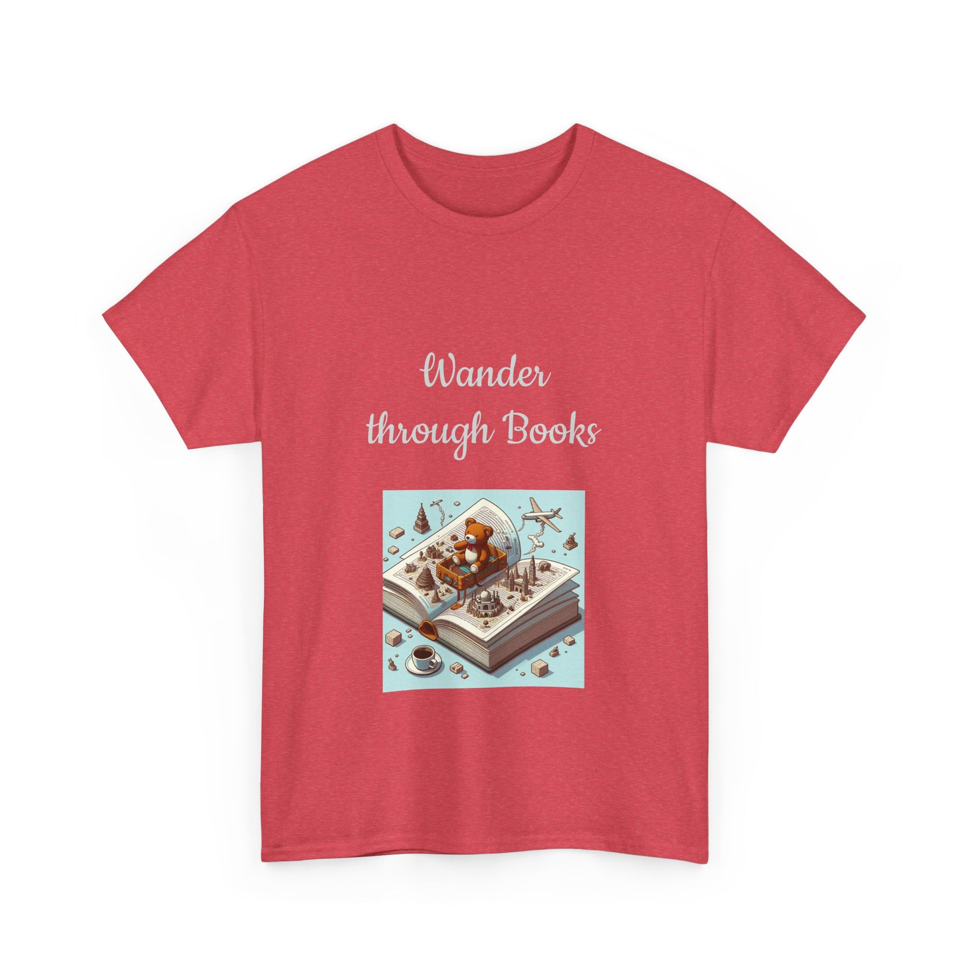 Book Lover's Unisex Heavy Cotton Tee - "Wander" - The Dreamer's Bookshop.