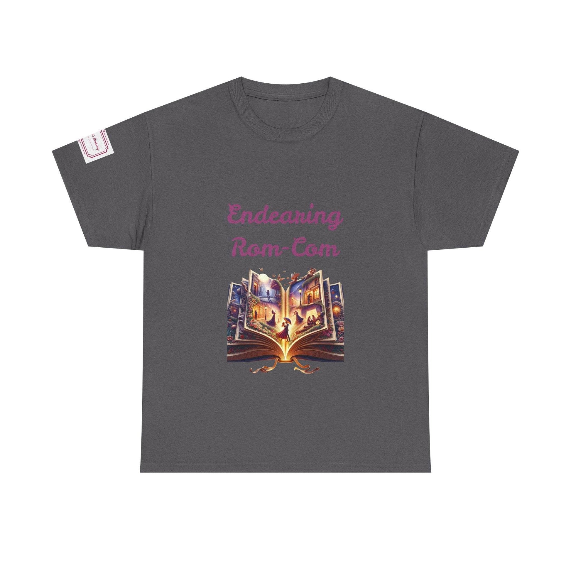 Endearing - Graphic Unisex Heavy Cotton Tee - Rom-Com Books - The Dreamer's Bookshop.