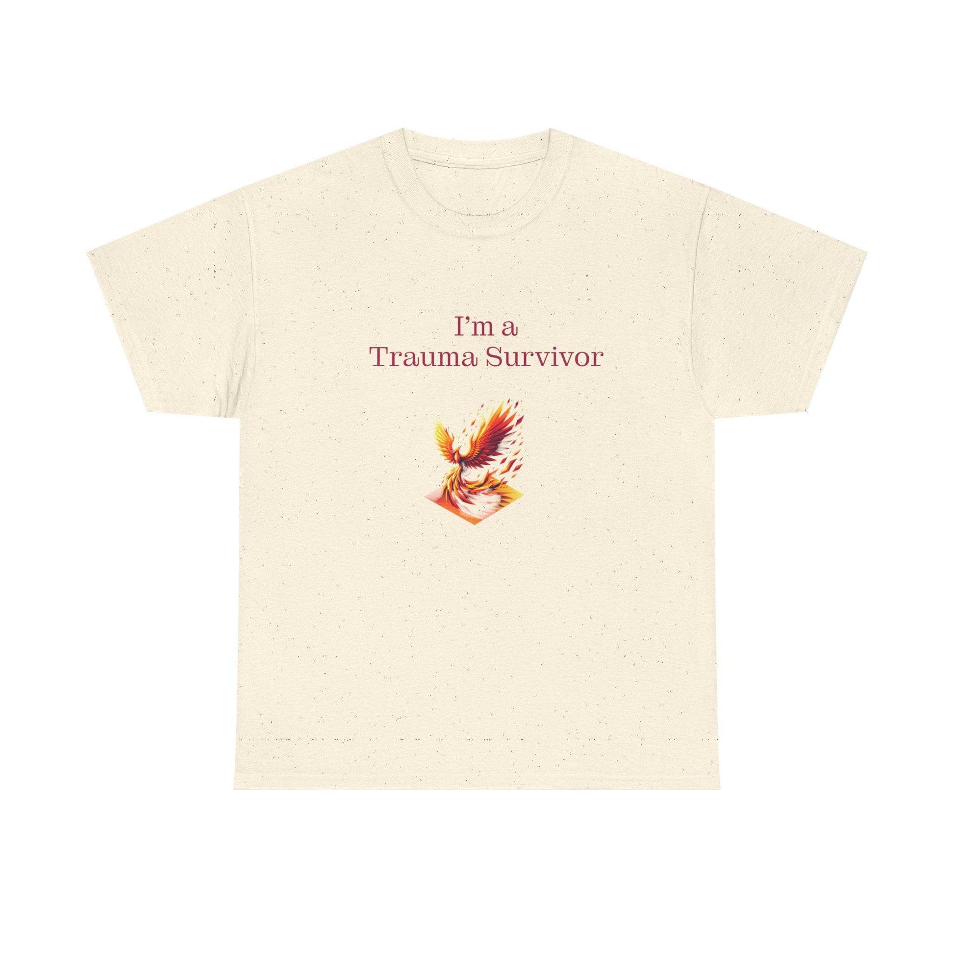 Trauma Survivor Unisex Heavy Cotton Tee - Inspirational T-Shirt - The Dreamer's Bookshop.