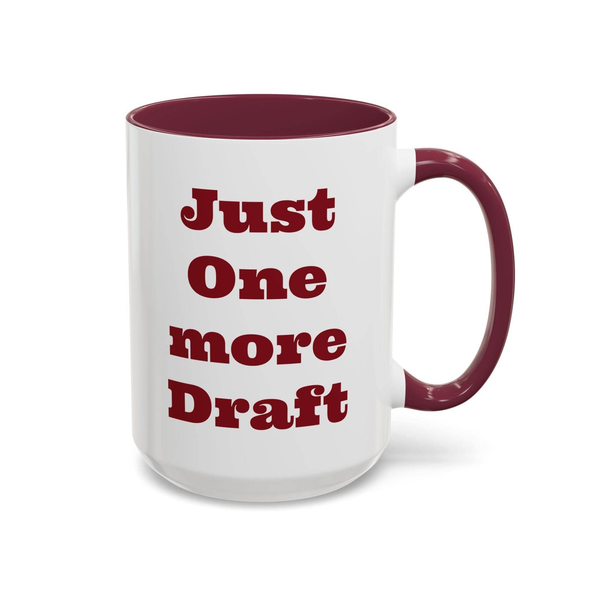 Just One More Draft Colorful Coffee Mug - Perfect Gift for Writers & Coffee Lovers - The Dreamer's Bookshop.