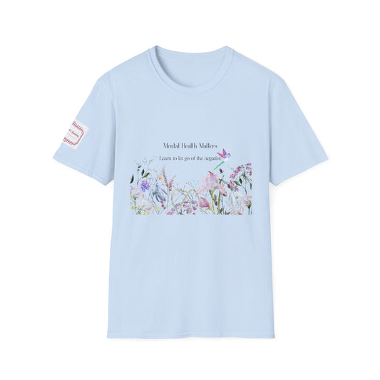 Inspirational Unisex T-Shirt - Mental Health "Let Go" - The Dreamer's Bookshop.