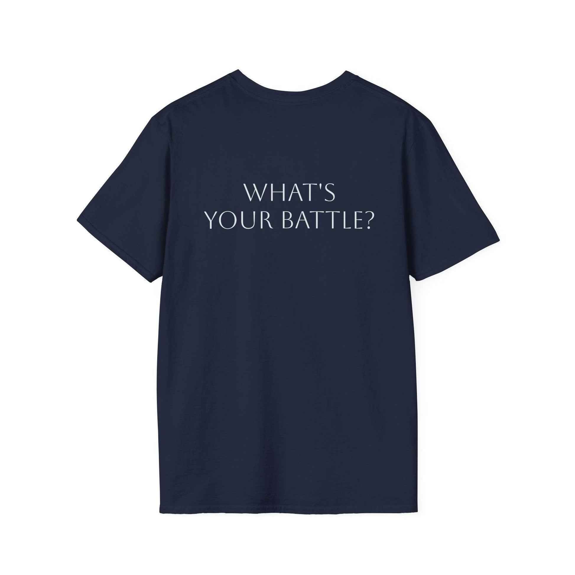 Anxiety Warrior Unisex Softstyle T-Shirt - What's Your Battle? - The Dreamer's Bookshop.
