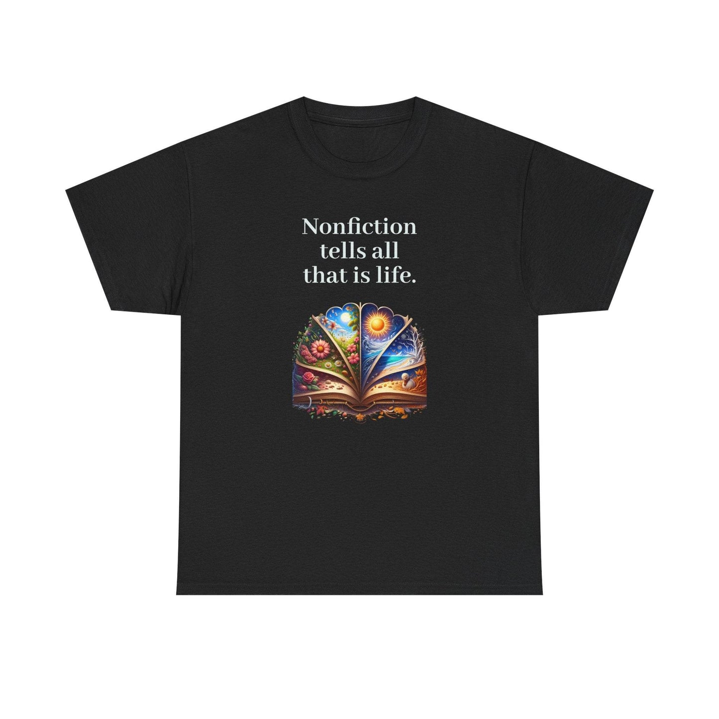 That is Life - Graphic Tee - Unisex Heavy Cotton T-Shirt Nonfiction Books - The Dreamer's Bookshop.