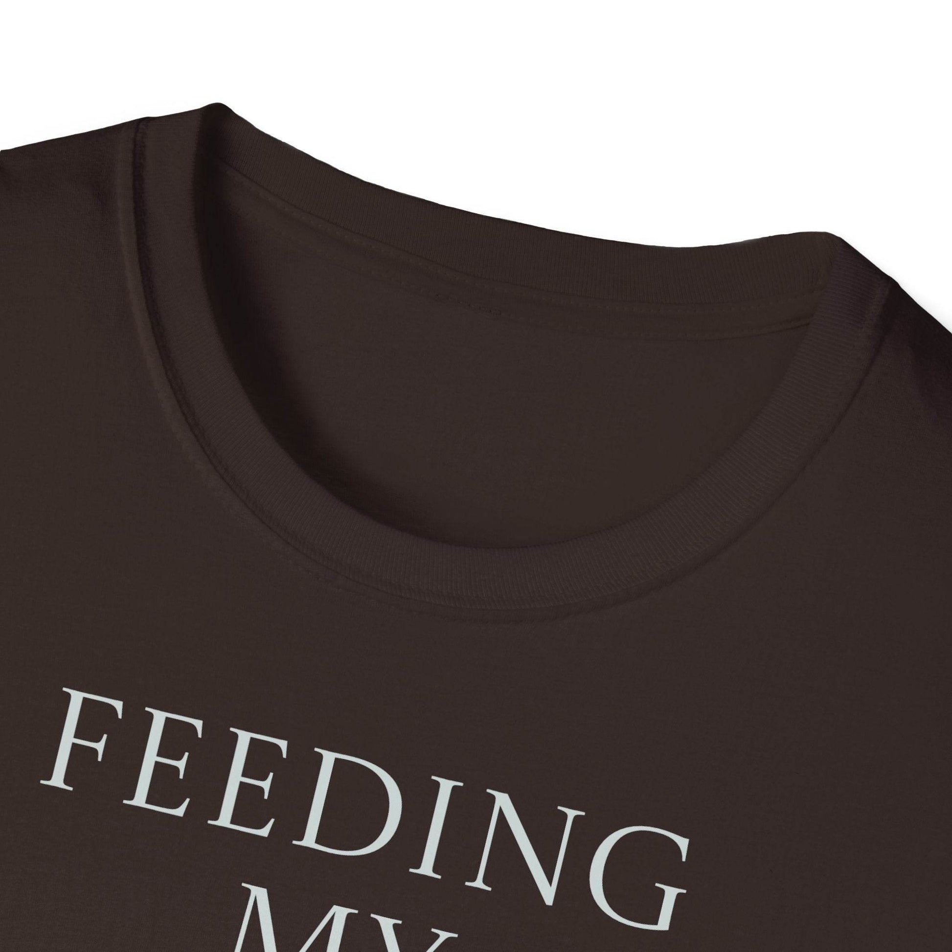 Inspirational Unisex Softstyle T-Shirt - 'Feeding' Book Lover Design - The Dreamer's Bookshop.