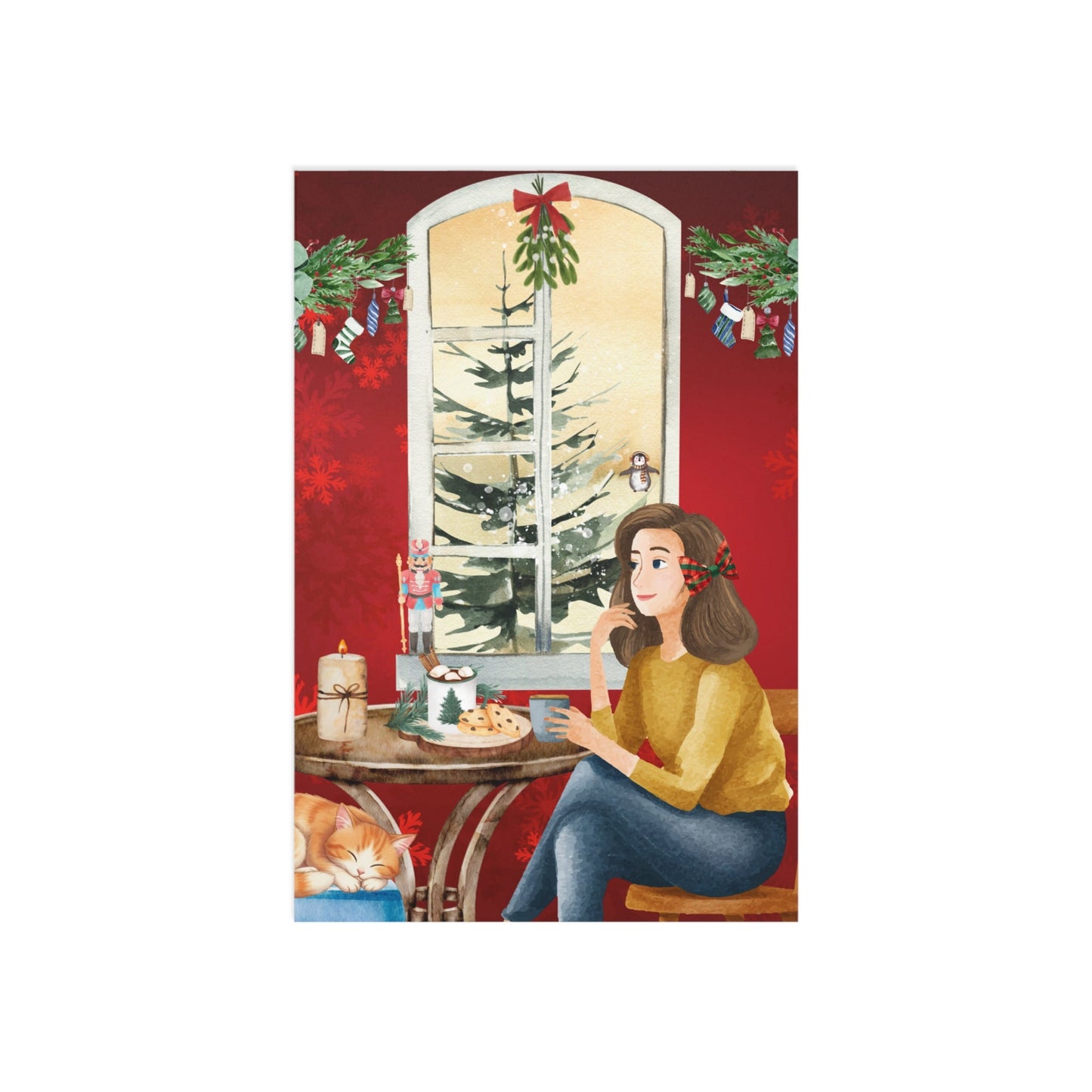 The Dreamer's Bookshop "Winter Café" Christmas Card