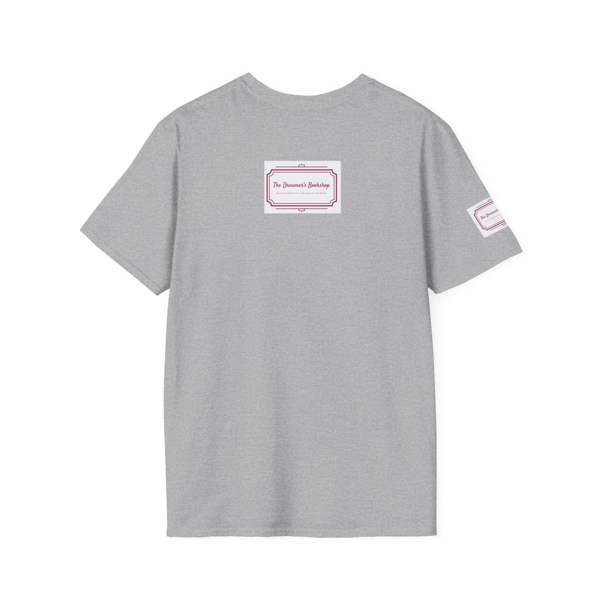 Inspirational Unisex Softstyle T-Shirt - 'Keep Breathing' Motivational Design - The Dreamer's Bookshop.