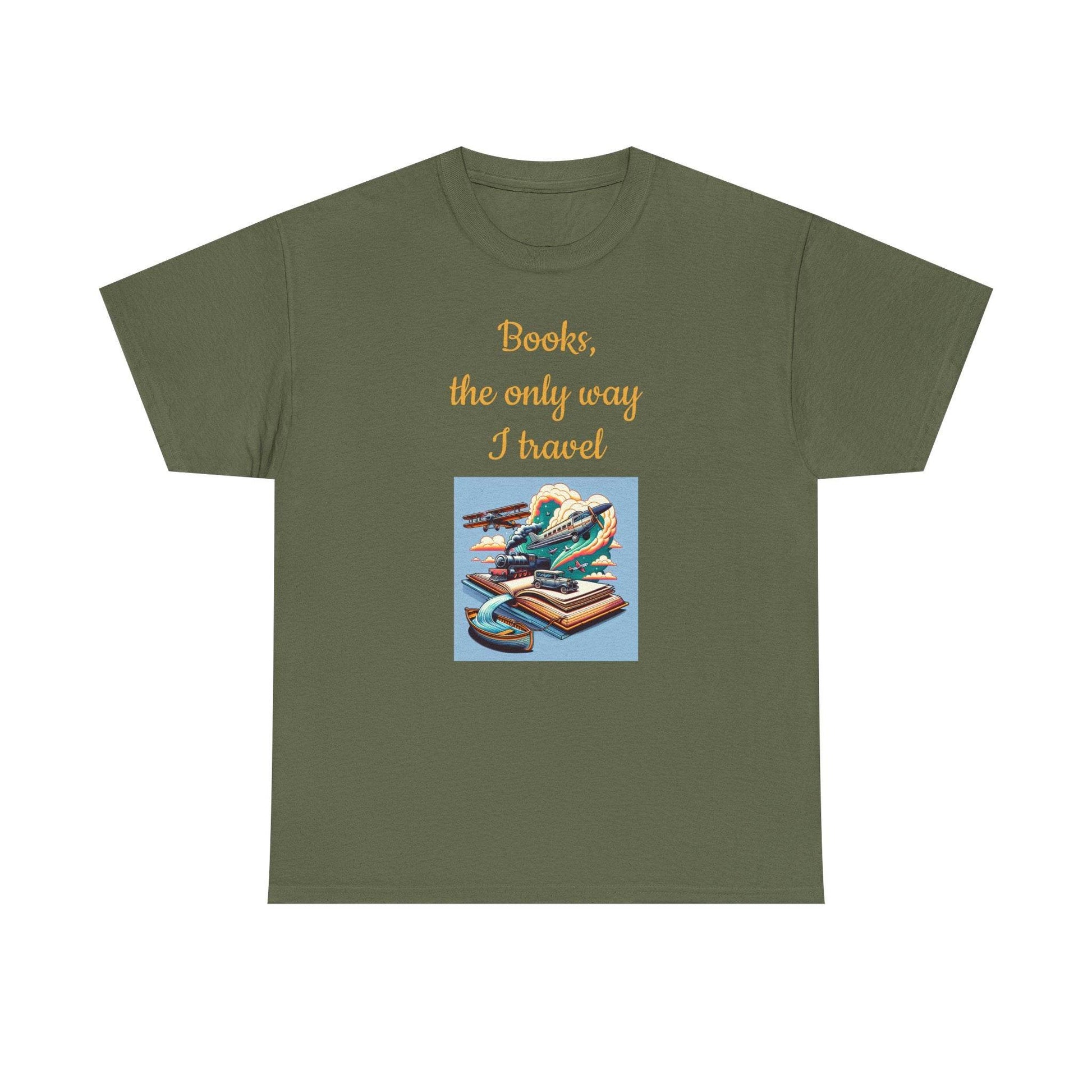 Travel -A Unisex Heavy Cotton Tee - Perfect Gift for Book Lovers - The Dreamer's Bookshop.