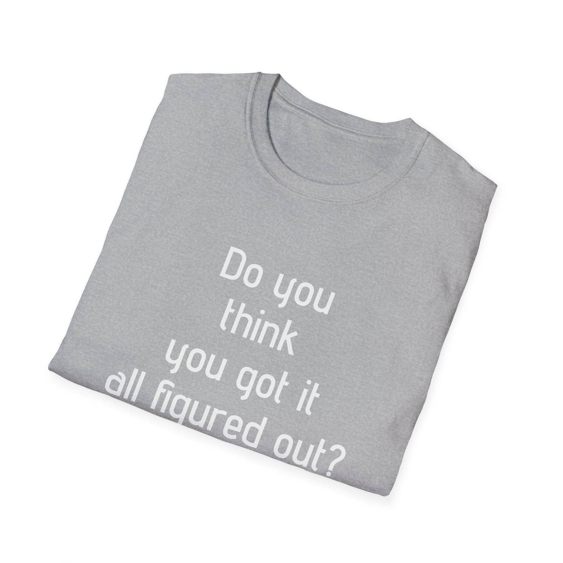 Inspirational Unisex Softstyle T-Shirt - 'Think Again' Motivational Design - The Dreamer's Bookshop.