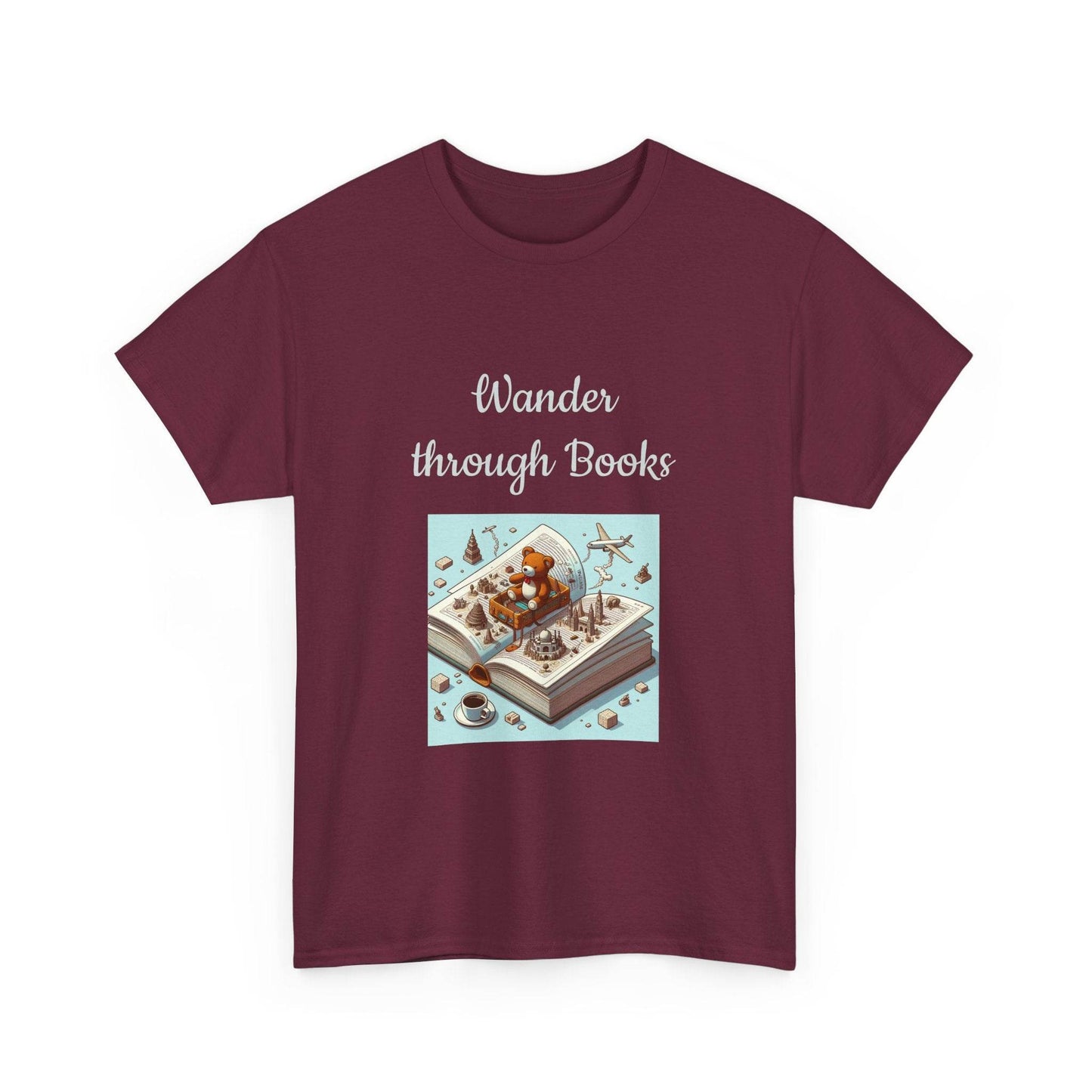 Wander -A Unisex Heavy Cotton Tee - Perfect for Book Lovers - The Dreamer's Bookshop.