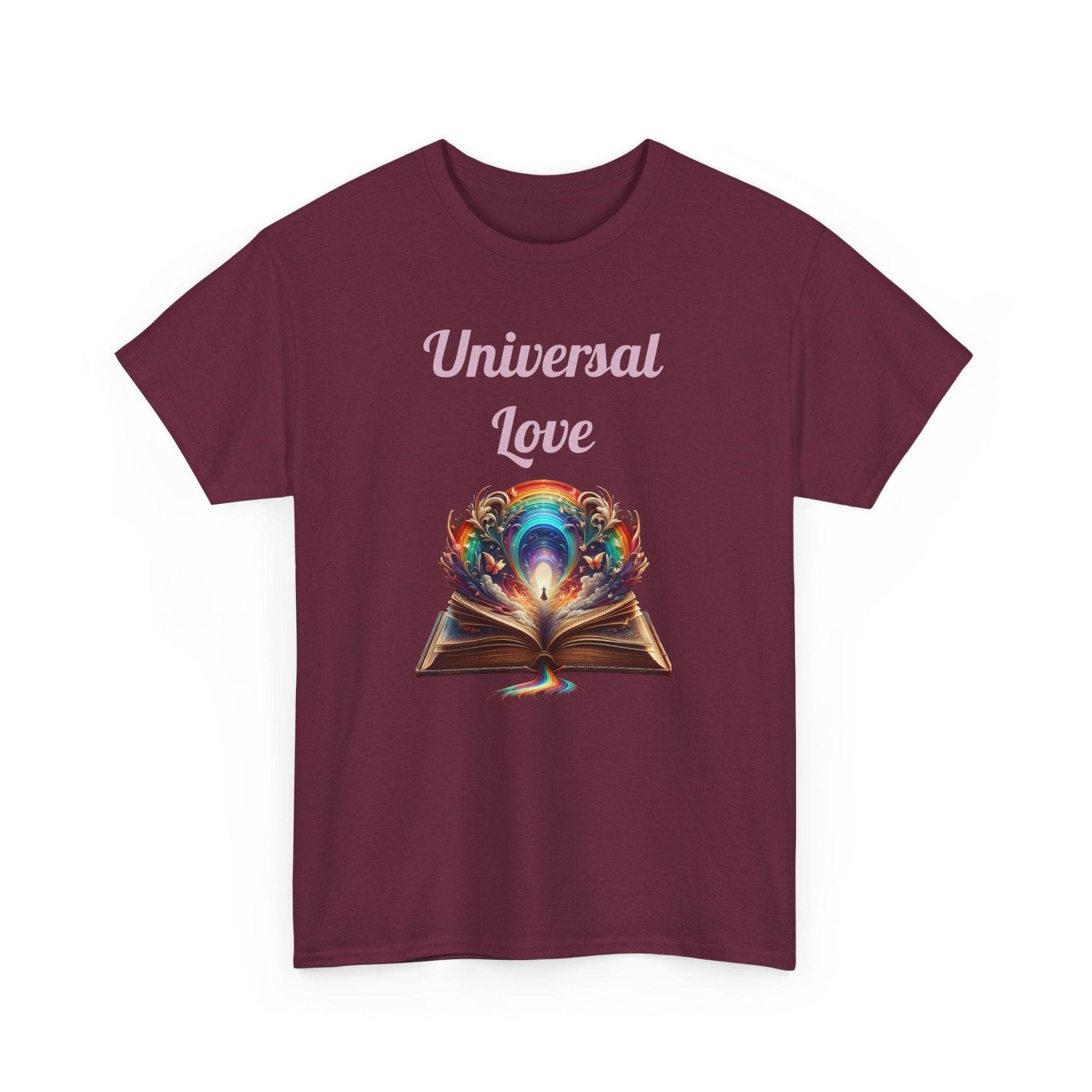 Universal Love - Graphic Tee - Unisex Heavy Cotton T-Shirt Queer Romance Books - The Dreamer's Bookshop.
