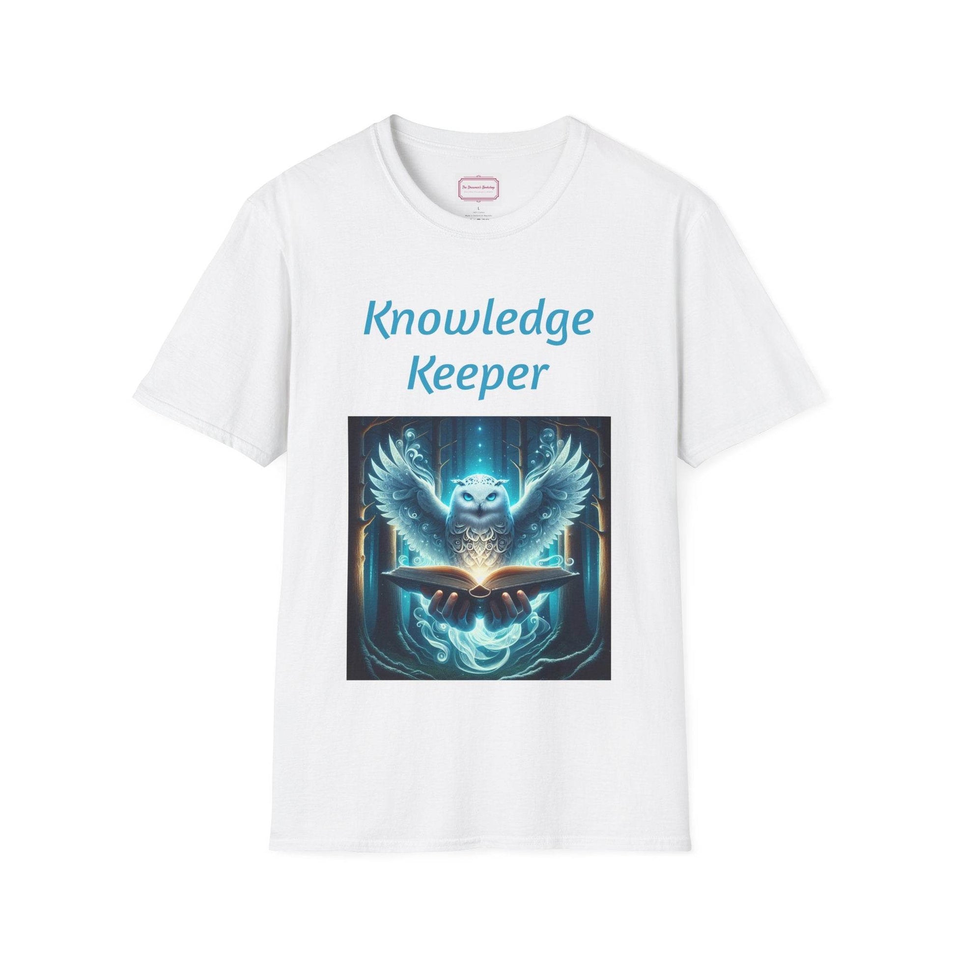 Knowledge Keeper Owl T-Shirt for Book Lovers - Proud Reader - The Dreamer's Bookshop.