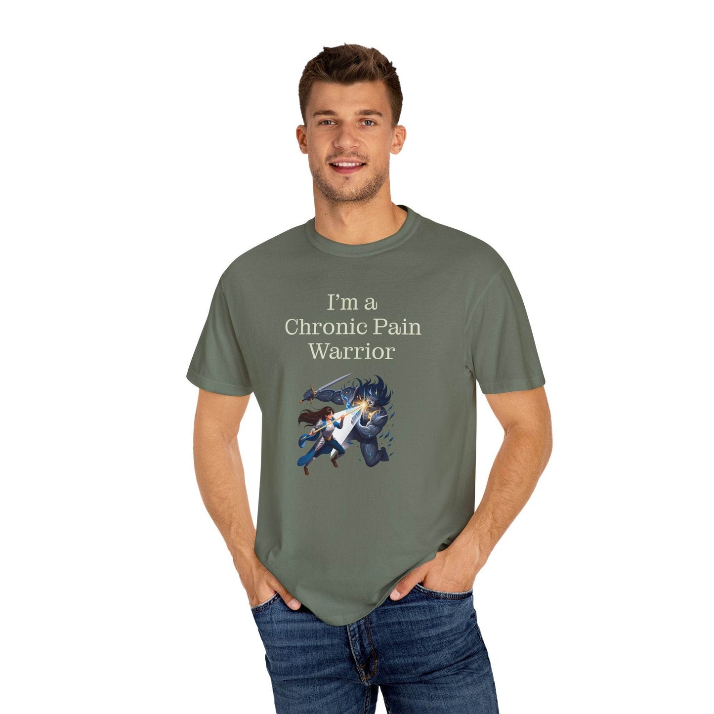 Chronic Pain Warrior Unisex T-Shirt - Empowering Tee for Healthcare Awareness - The Dreamer's Bookshop.