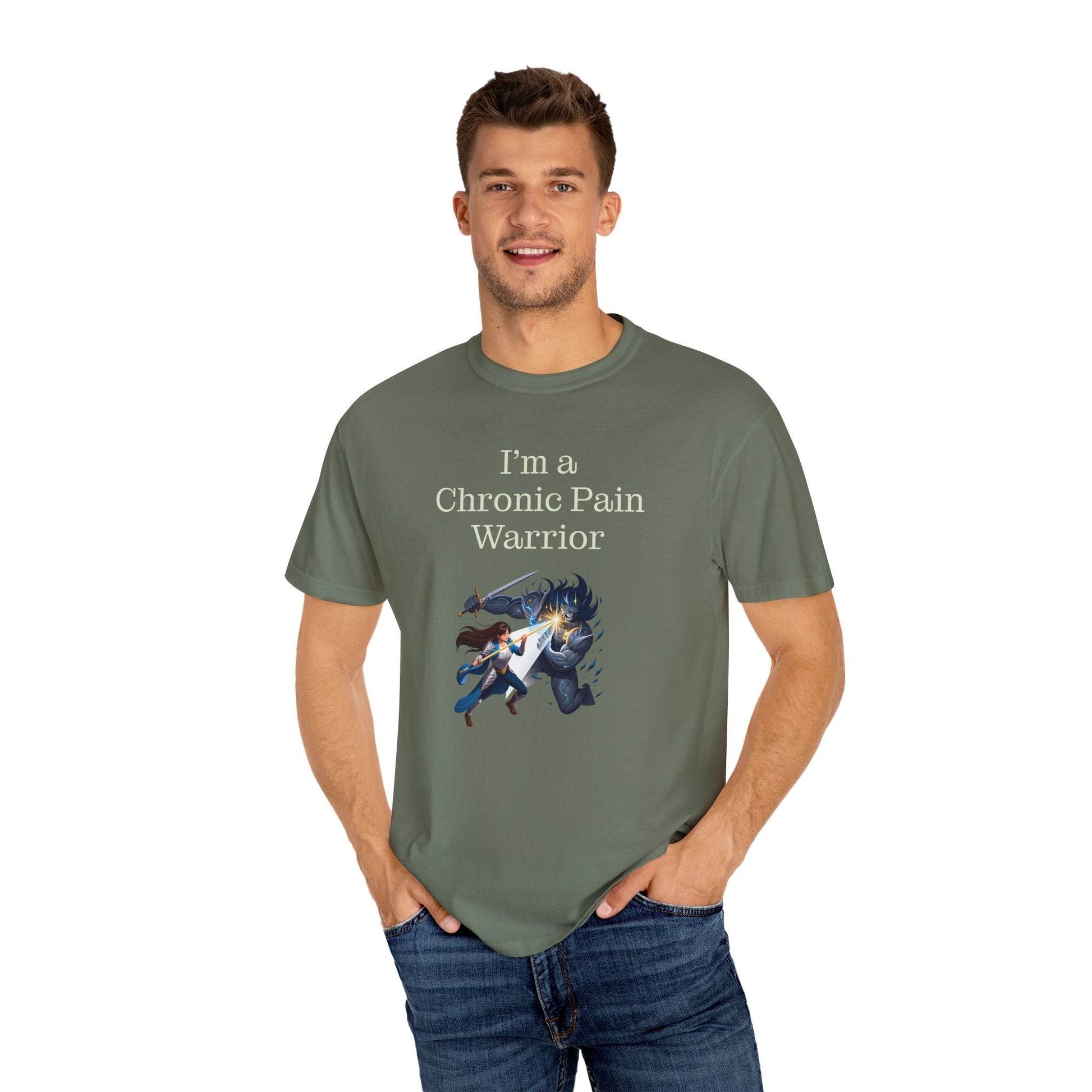 Chronic Pain Warrior Unisex T-Shirt - Empowering Tee for Healthcare Awareness - The Dreamer's Bookshop.