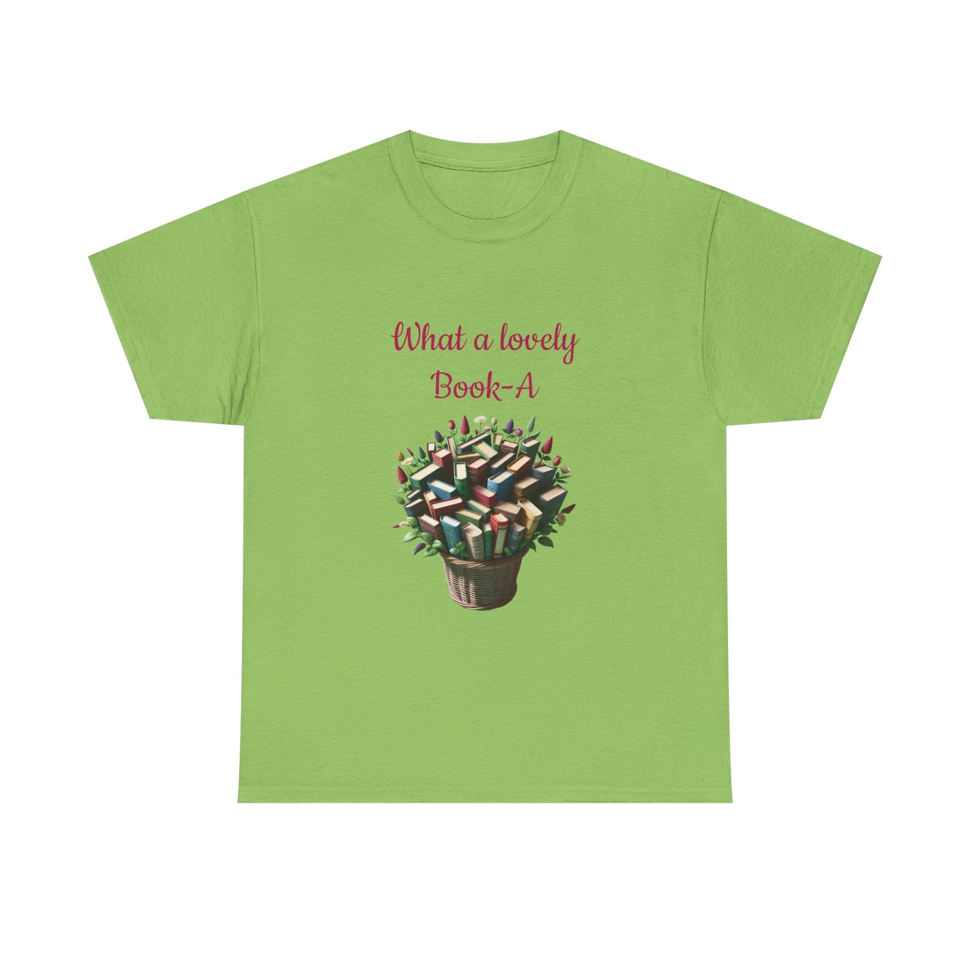 Book Lover's Unisex Heavy Cotton Tee - "What a Lovely Book-A" - The Dreamer's Bookshop.