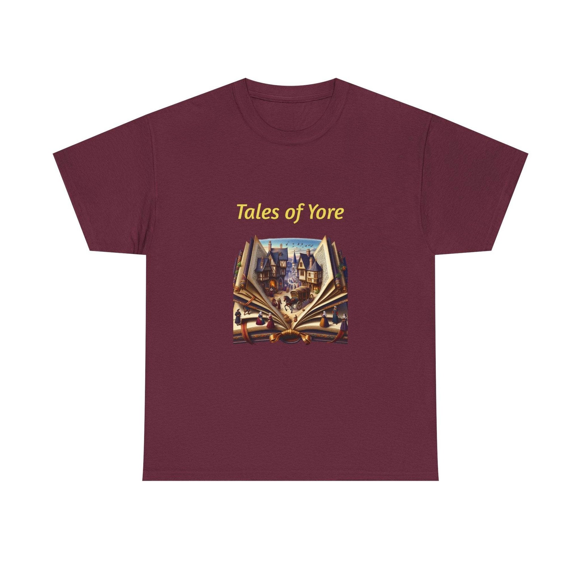 Tales of Yore - Graphic Tee - Unisex Heavy Cotton T-Shirt Historical Books - The Dreamer's Bookshop.