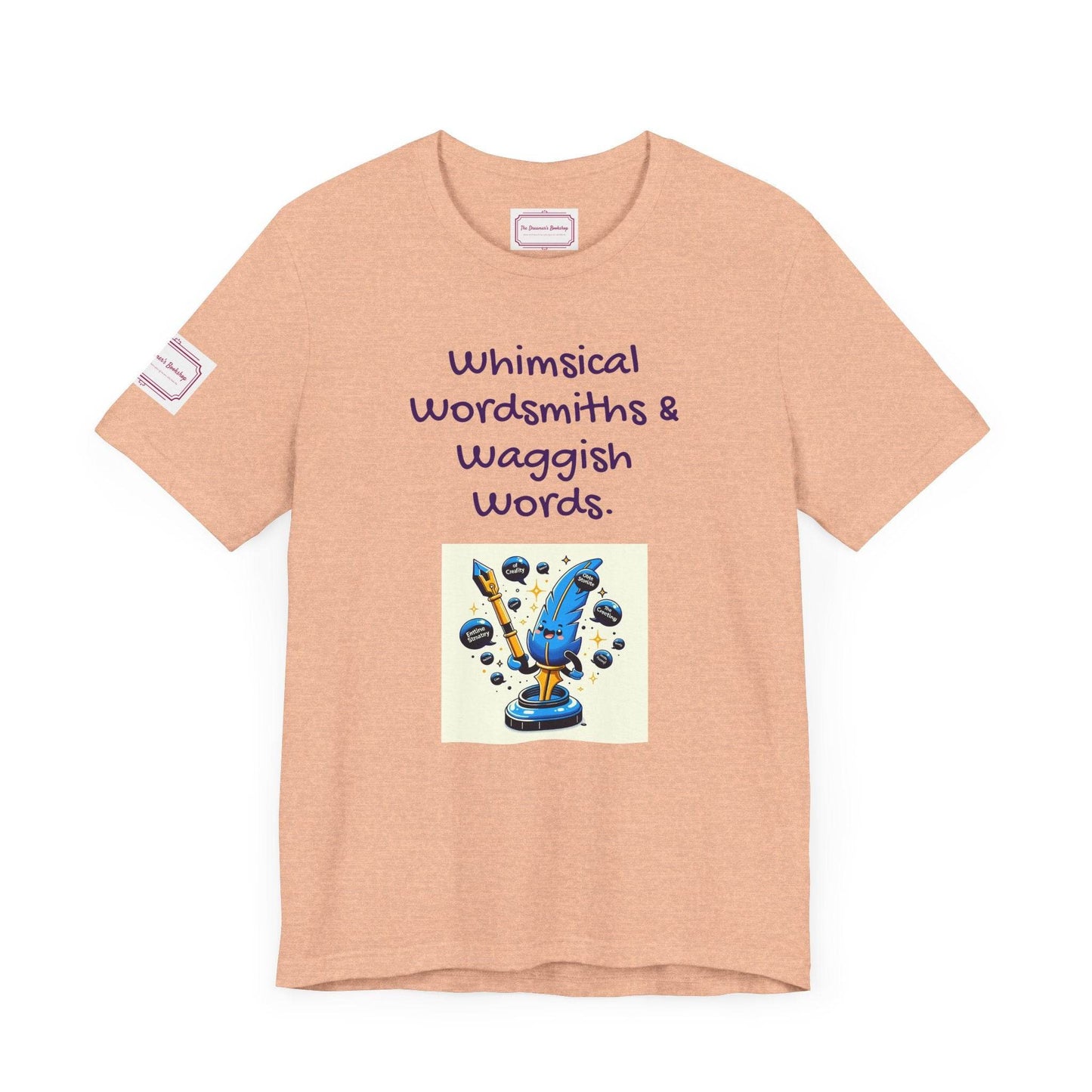 Whimsical Wordsmiths Tee - Fun Short Sleeve Shirt for Writers & Book Lovers - The Dreamer's Bookshop.