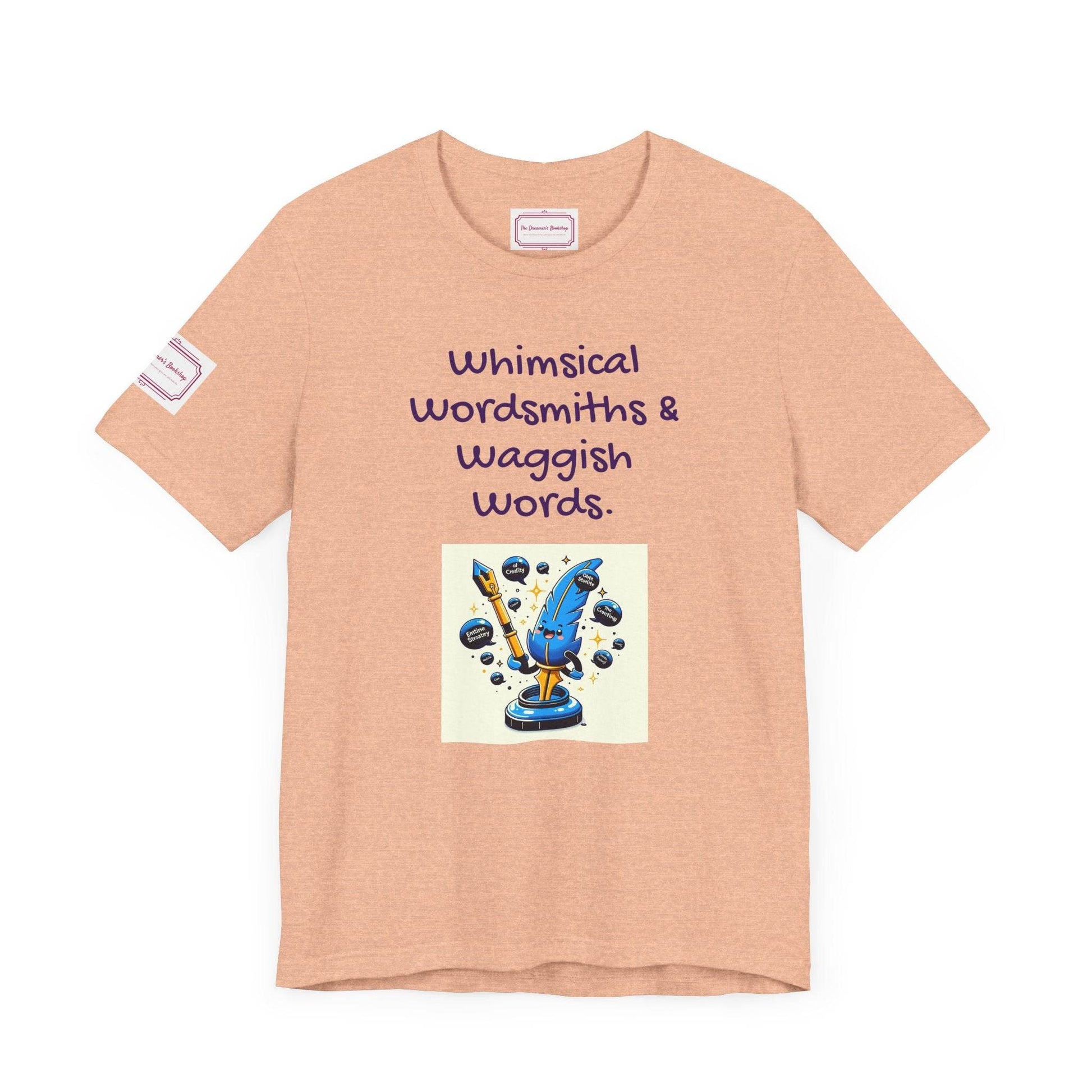 Whimsical Wordsmiths Tee - Fun Short Sleeve Shirt for Writers & Book Lovers - The Dreamer's Bookshop.