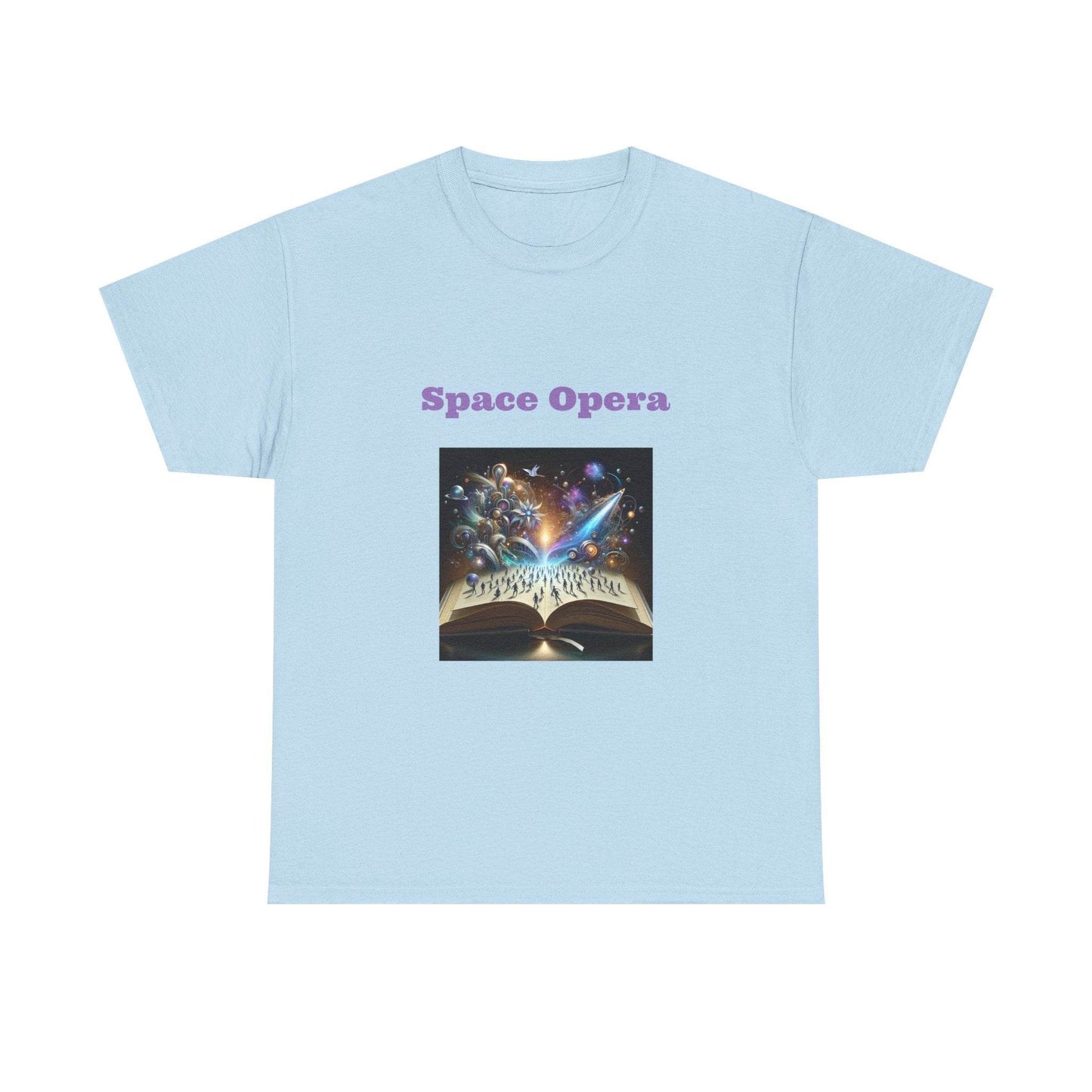 Space Opera - Graphic Tee - Unisex Heavy Cotton T-Shirt Sci-Fi Books - The Dreamer's Bookshop.