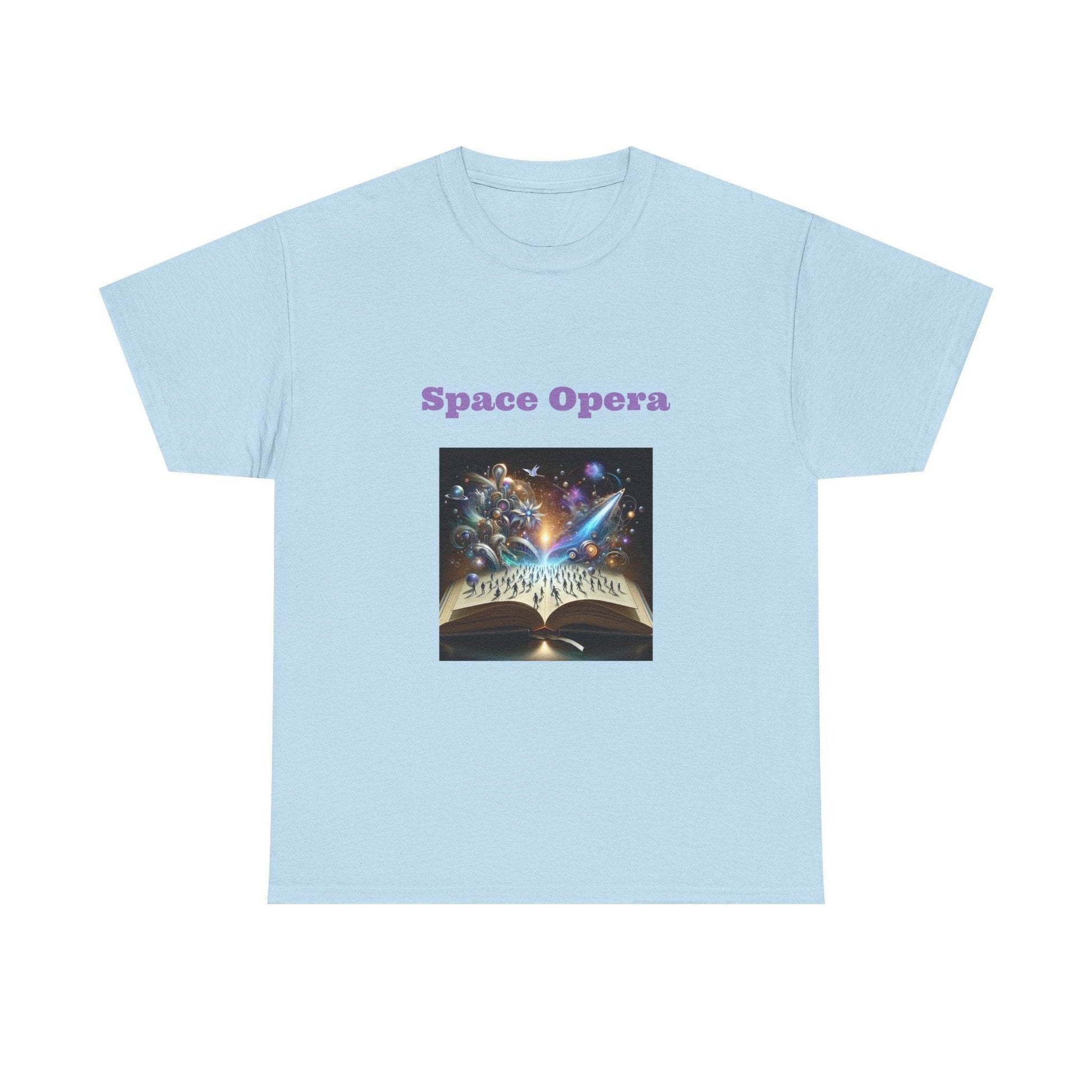 Space Opera - Graphic Tee - Unisex Heavy Cotton T-Shirt Sci-Fi Books - The Dreamer's Bookshop.