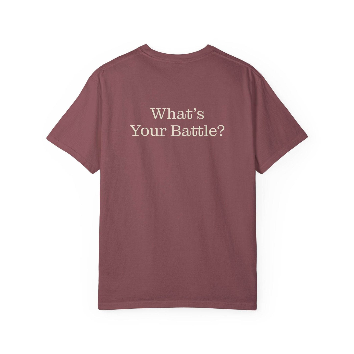 Chronic Pain Warrior Unisex Garment-Dyed T-shirt - Inspirational Motivational Tee - The Dreamer's Bookshop.