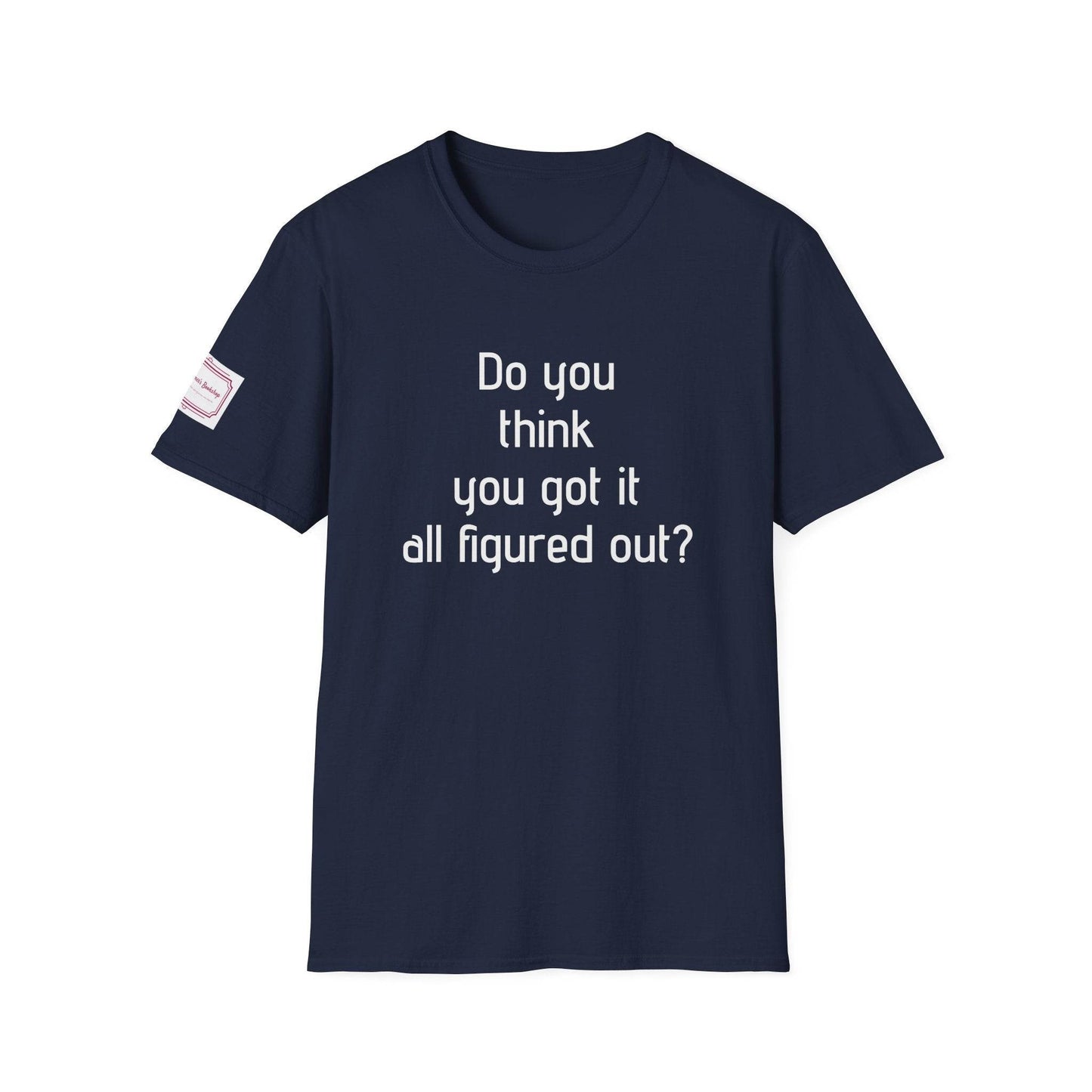 Inspirational Unisex Softstyle T-Shirt - 'Think Again' Motivational Design - The Dreamer's Bookshop.
