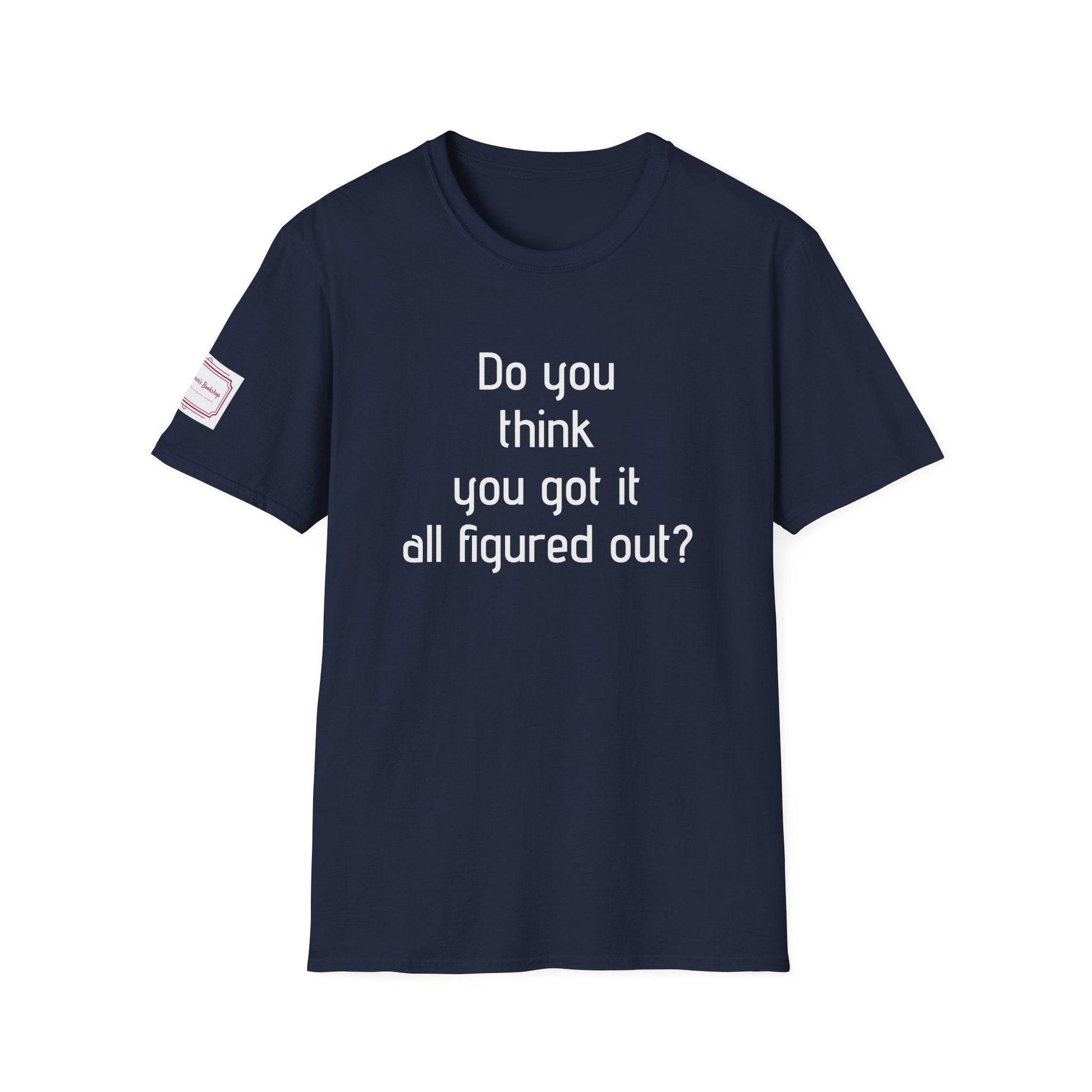 Inspirational Unisex Softstyle T-Shirt - 'Think Again' Motivational Design - The Dreamer's Bookshop.