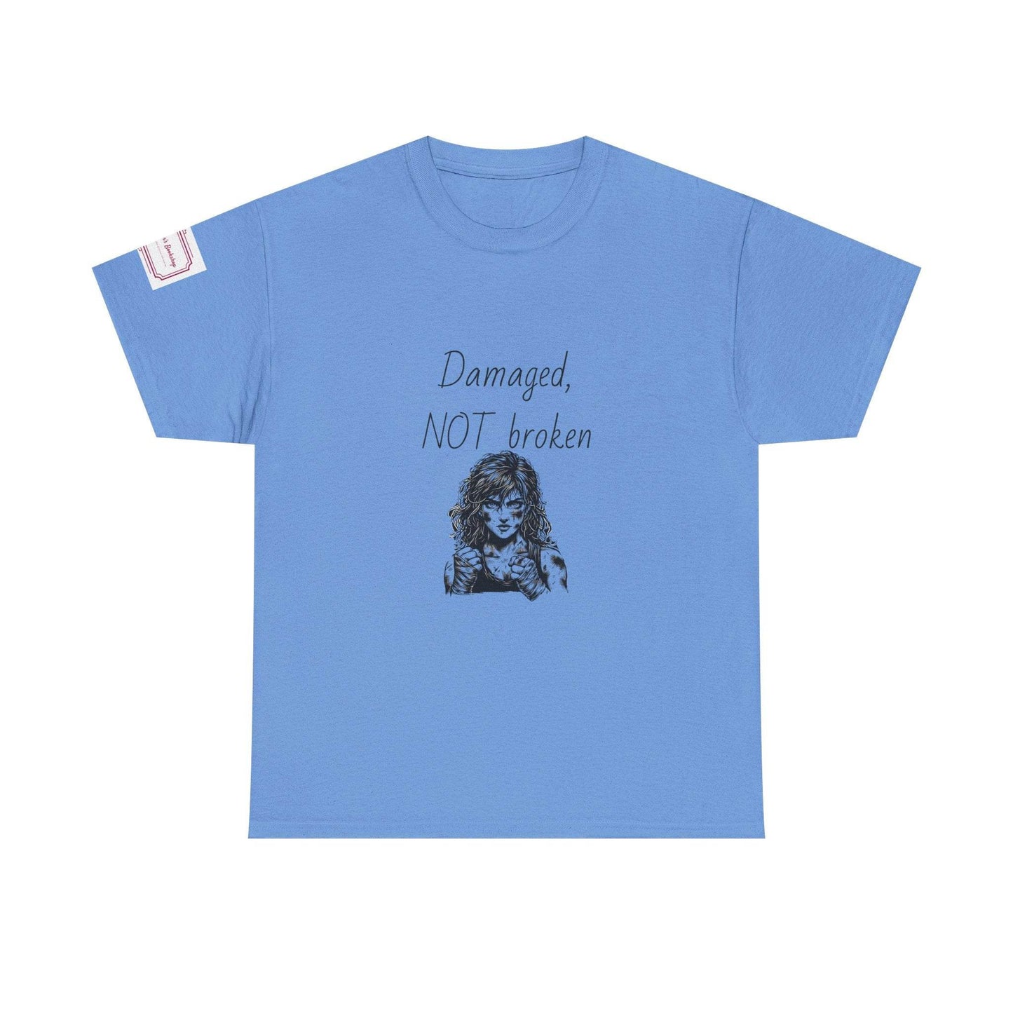Damaged, NOT broken - Inspirational Unisex Heavy Cotton Tee - The Dreamer's Bookshop.