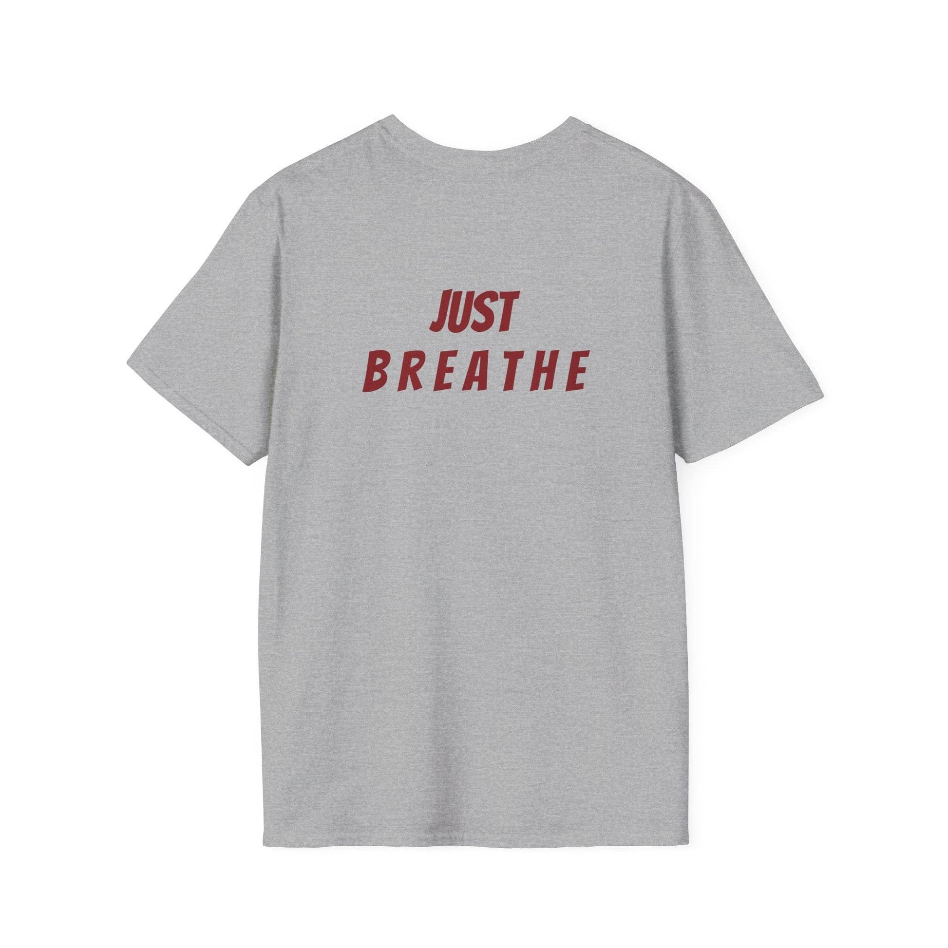 Unisex Softstyle T-Shirt - 'Just Breathe' - The Dreamer's Bookshop.