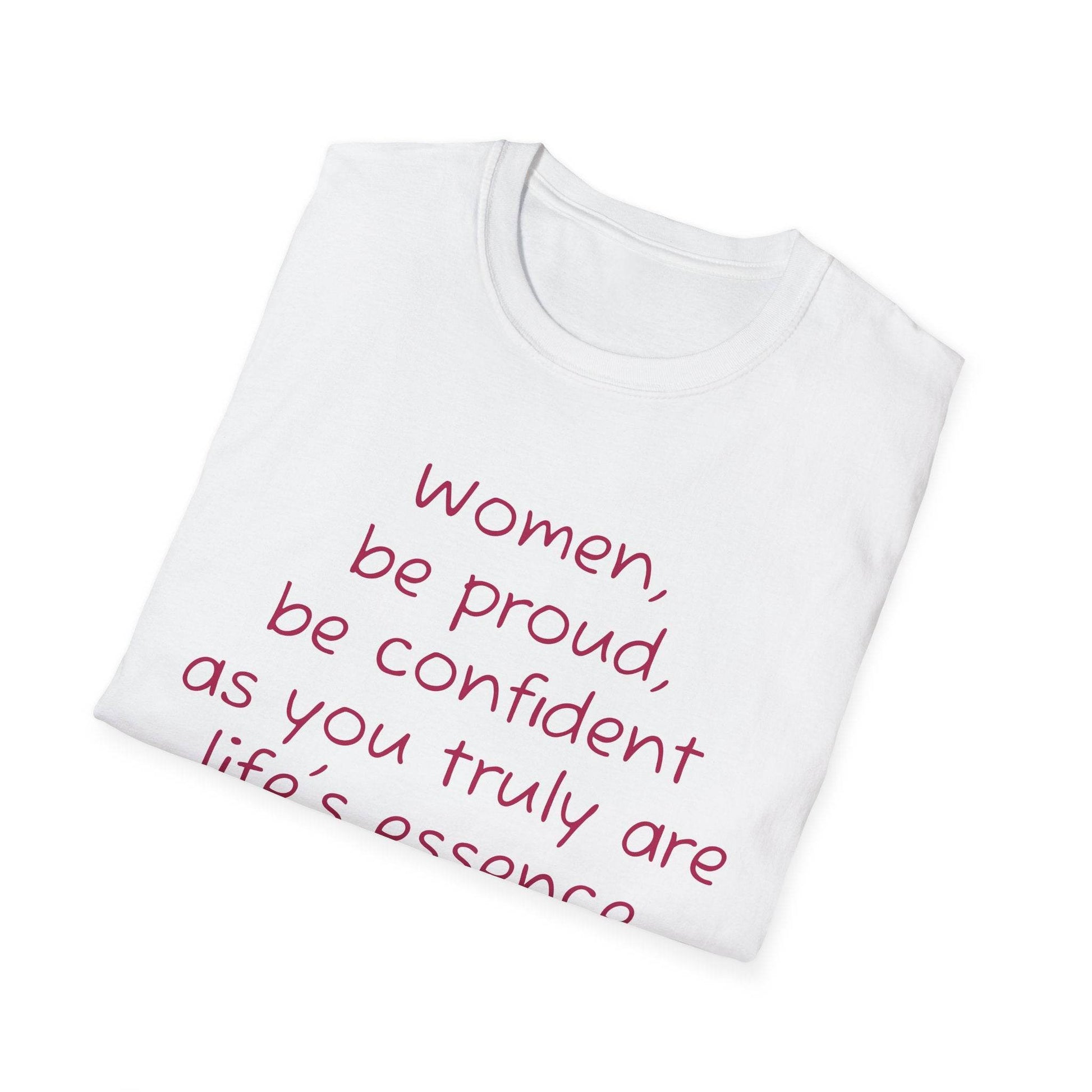 Inspirational Unisex Softstyle T-Shirt - 'Women' Motivational Design - The Dreamer's Bookshop.