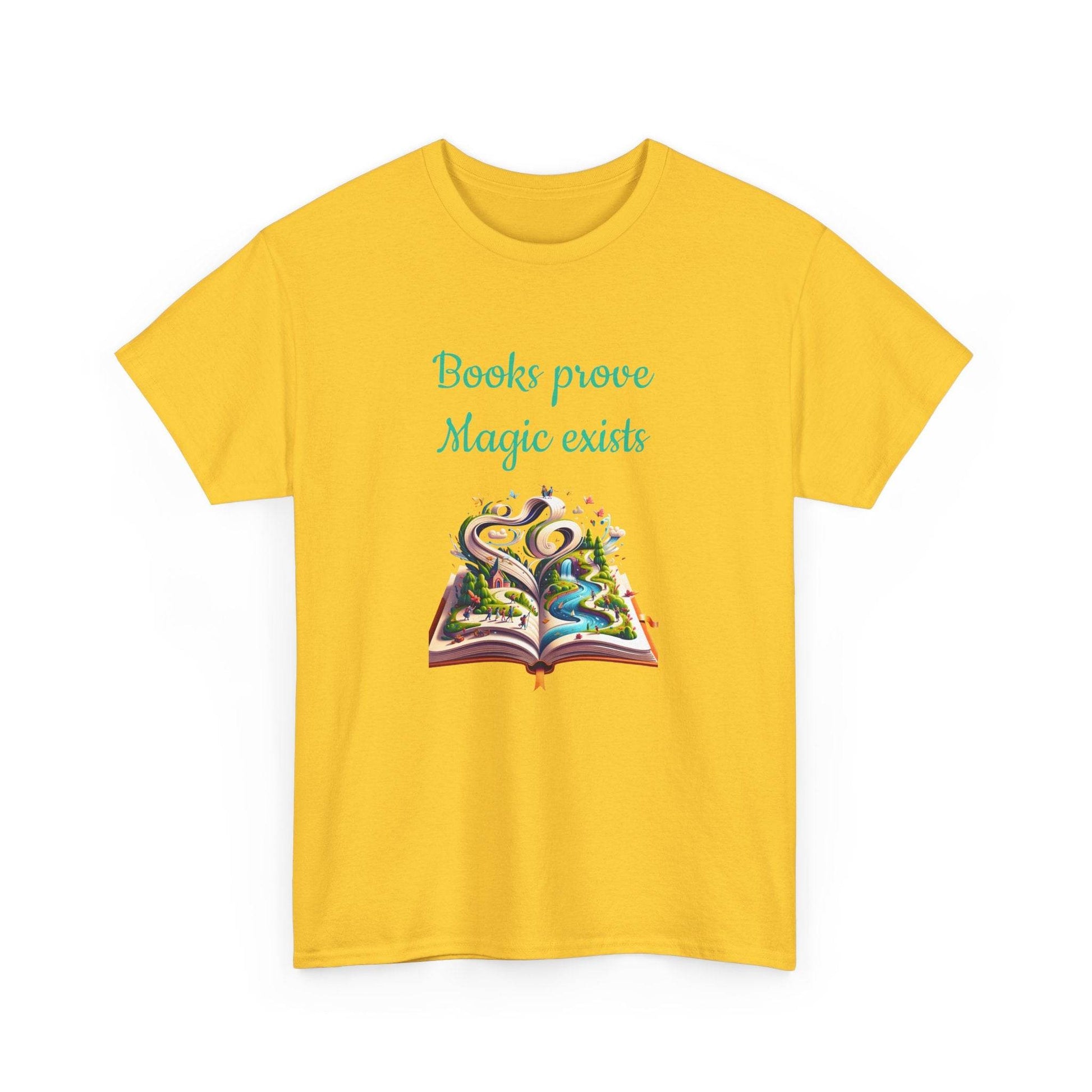 Magic Exists -A Unisex Heavy Cotton Tee - Perfect Gift for Book Lovers - The Dreamer's Bookshop.
