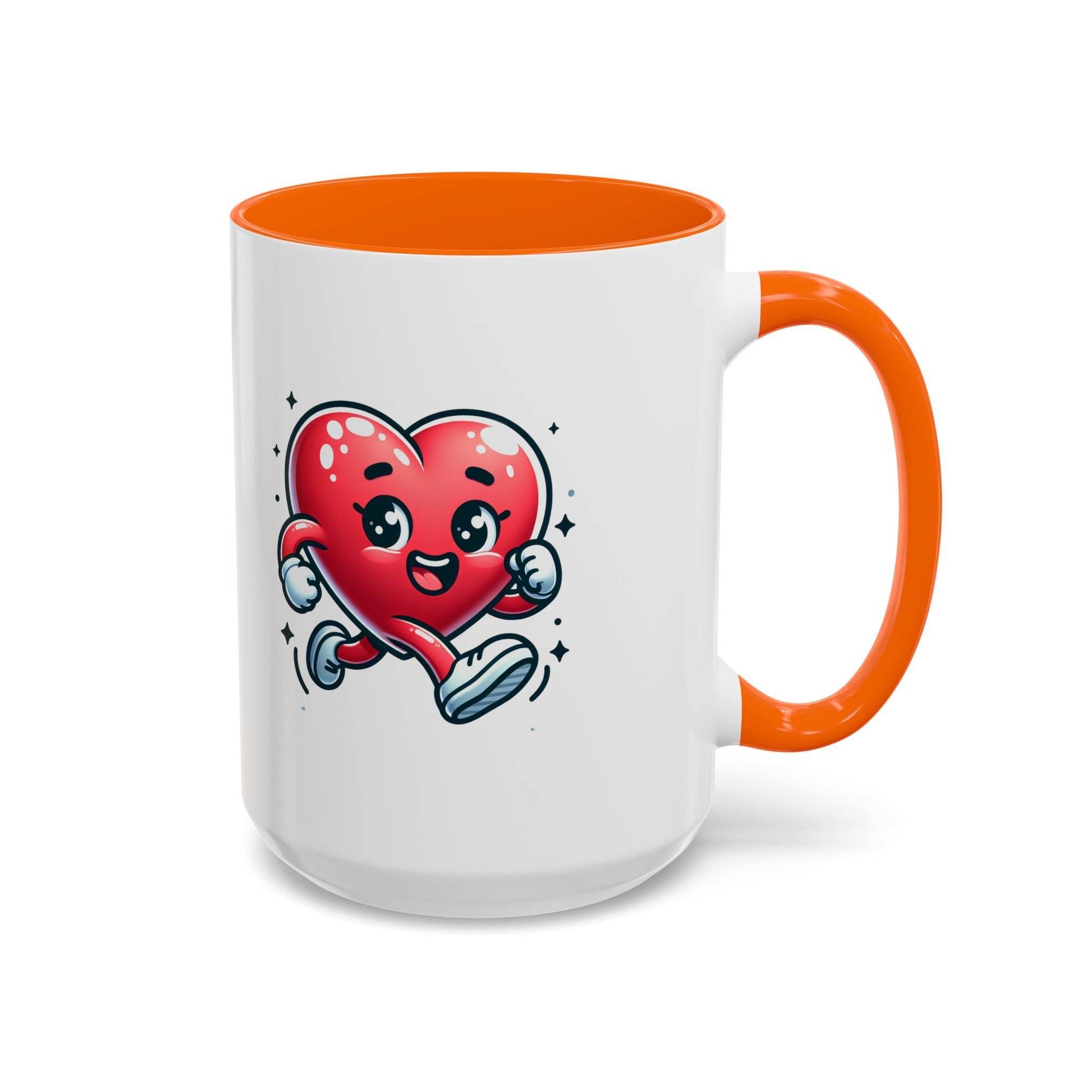 Cute Heart Character Coffee Mug - 11 & 15oz - The Dreamer's Bookshop.