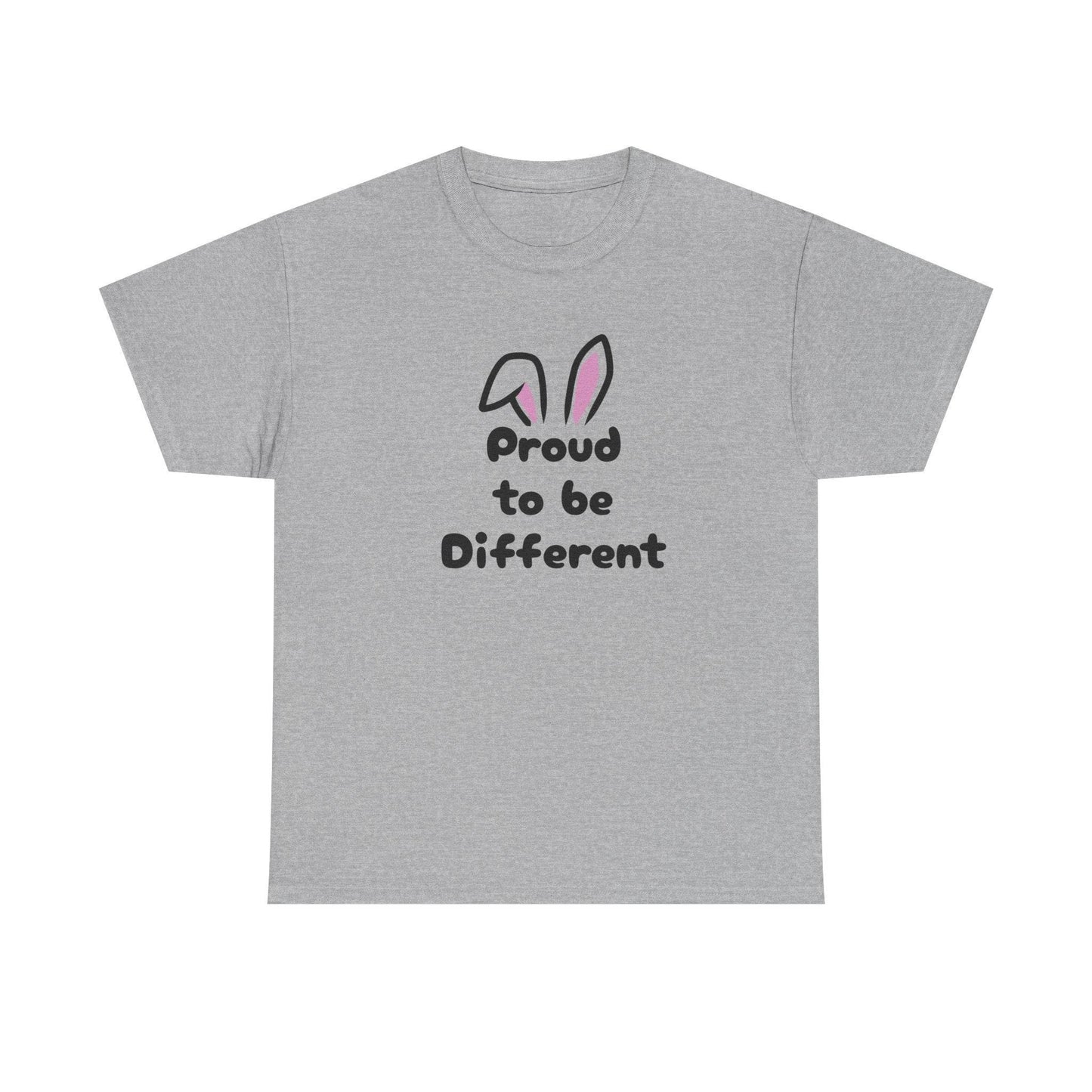 Proud to be Different Unisex Heavy Cotton Tee - Celebrate Individuality & Self-Expression - The Dreamer's Bookshop.