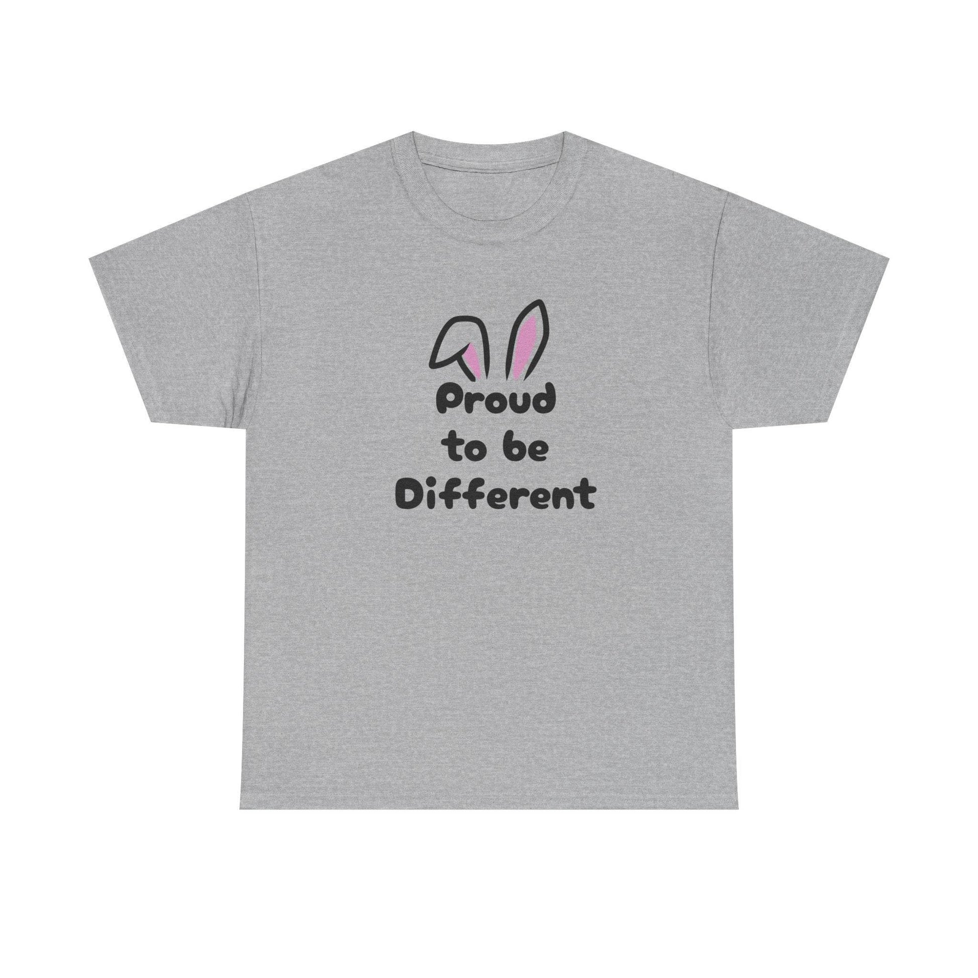 Proud to be Different Unisex Heavy Cotton Tee - Celebrate Individuality & Self-Expression - The Dreamer's Bookshop.