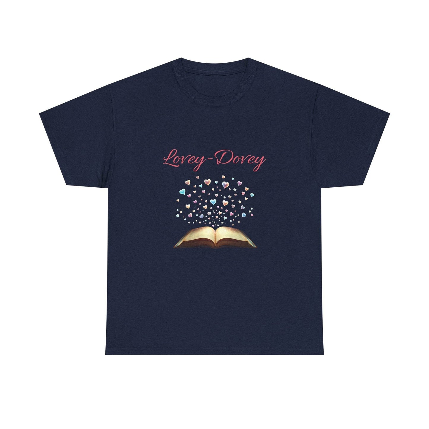 Lovey-Dovey - Graphic Tee - Unisex Heavy Cotton T-Shirt for Book Lovers - The Dreamer's Bookshop.