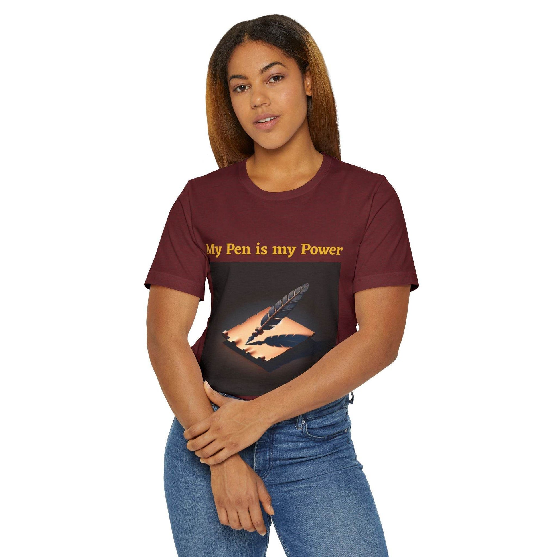 Unisex Jersey T-Shirt - My Pen Vibe - The Dreamer's Bookshop.