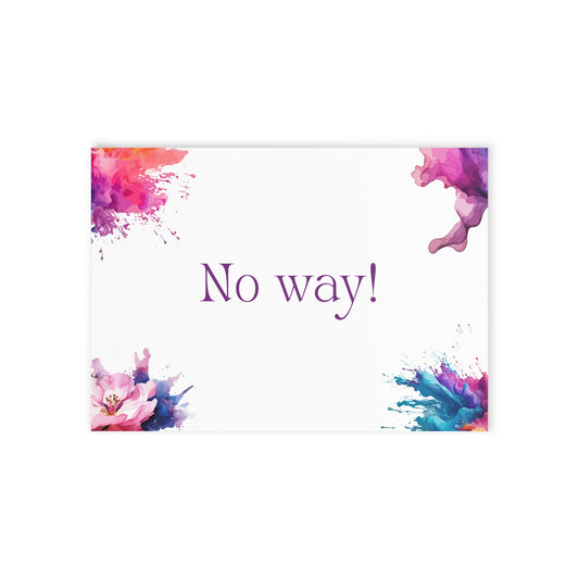 The Dreamer's Bookshop "No Way" Exclamation Card