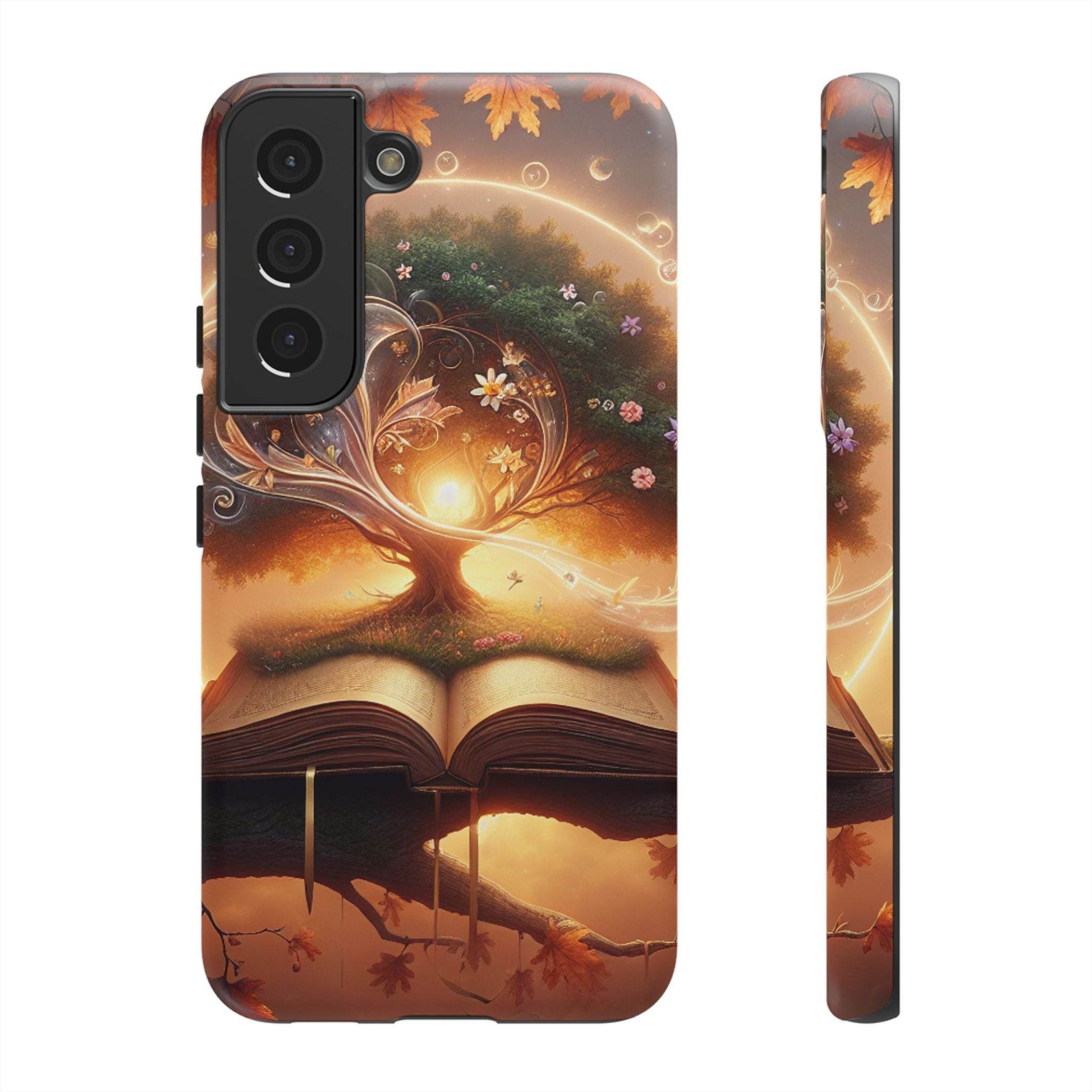 Nature-Inspired iPhone & Samsung Phone Case with Tree of Life Design - The Dreamer's Bookshop.