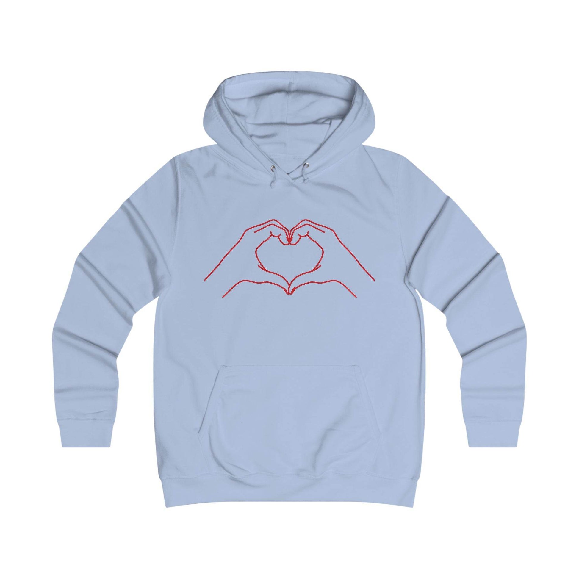 Girlie Heart & Dreams College Hoodie - Cozy Style for women - The Dreamer's Bookshop.