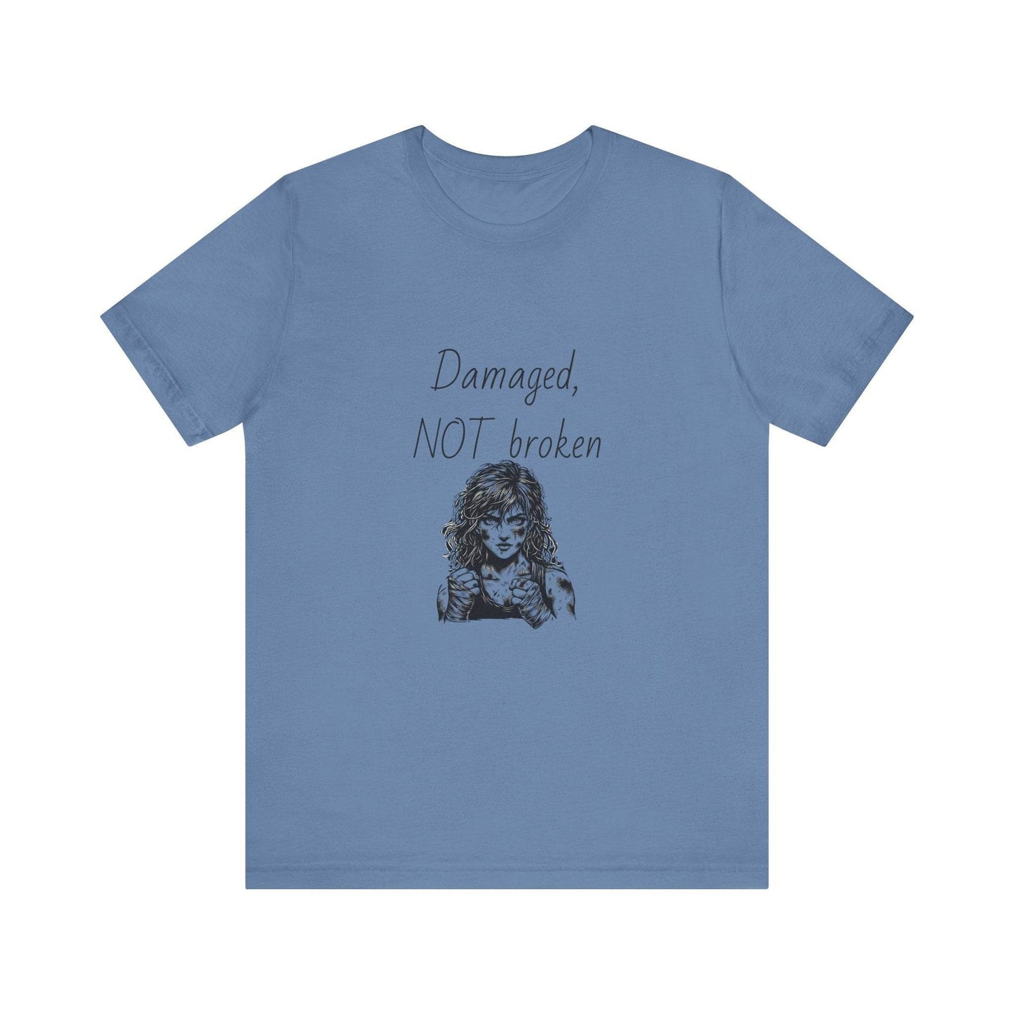 Fierce Survivor Unisex Short Sleeve Tee - Damaged, NOT broken - The Dreamer's Bookshop.