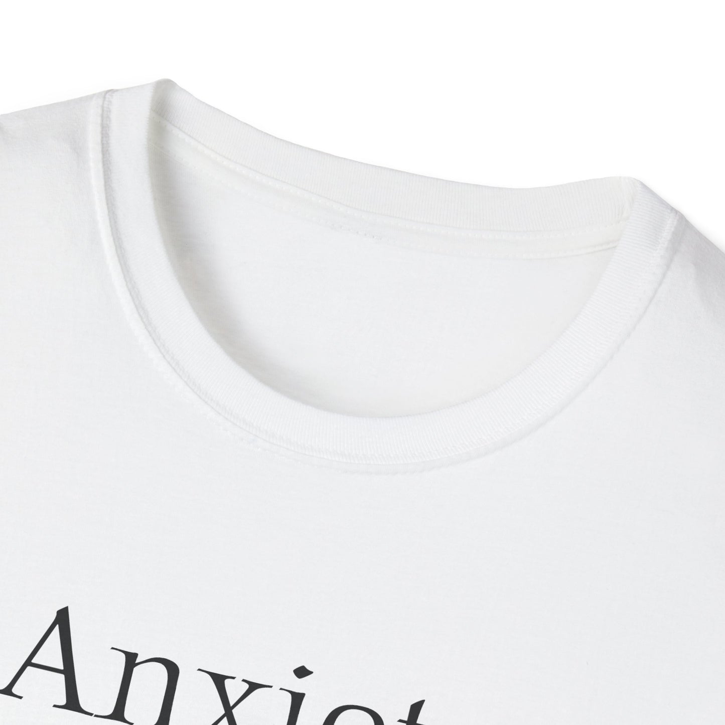 Anxiety Warrior Unisex Softstyle T-Shirt - Empowering Battle Against Mental Health