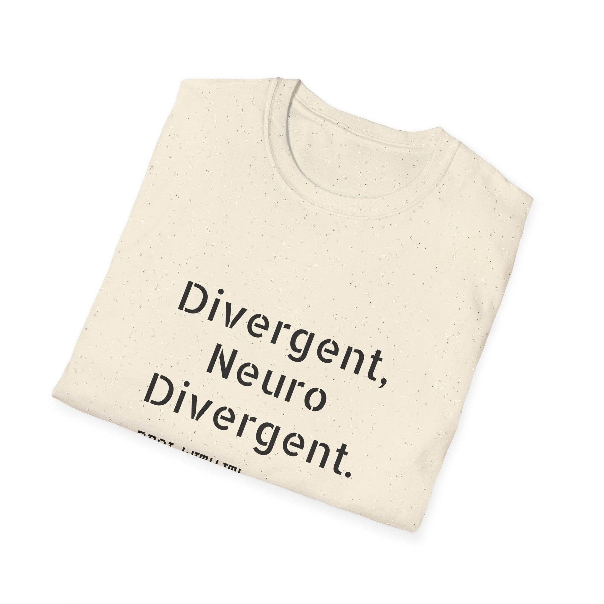 Divergent Neuro T-Shirt - Unisex Softstyle Tee for Neurodivergent Pride - The Dreamer's Bookshop.