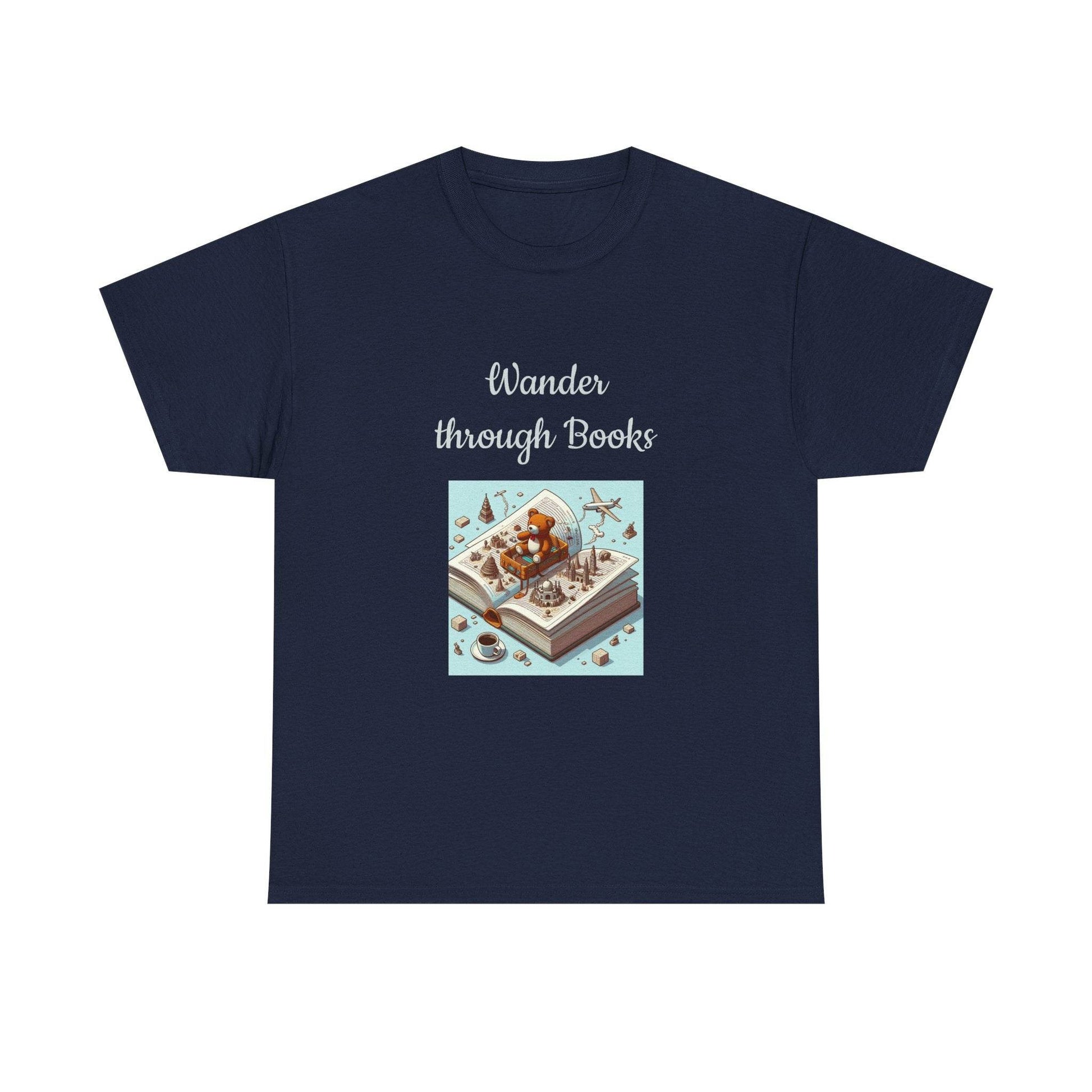 Wander -A Unisex Heavy Cotton Tee - Perfect for Book Lovers - The Dreamer's Bookshop.