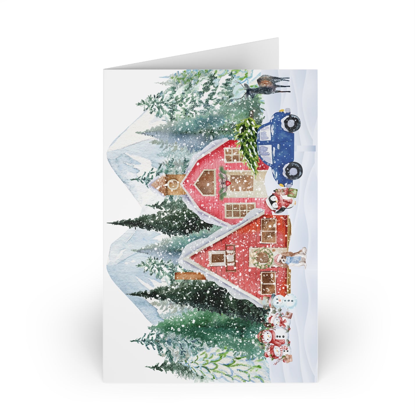The Dreamer's Bookshop "Winter farm" Christmas Card