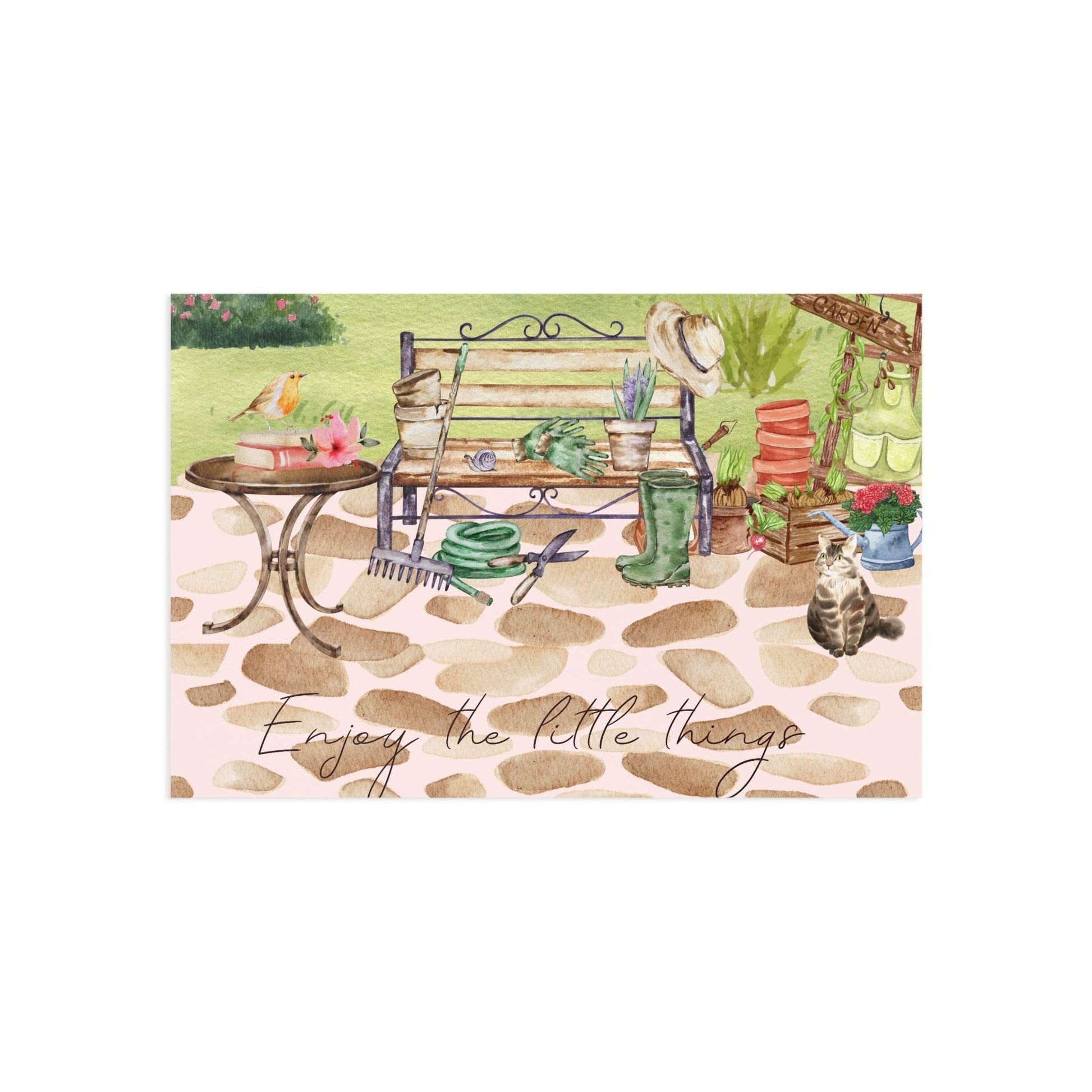 The Dreamer's Bookshop "Gardening" Enjoy the Little Things Card - The Dreamer's Bookshop.