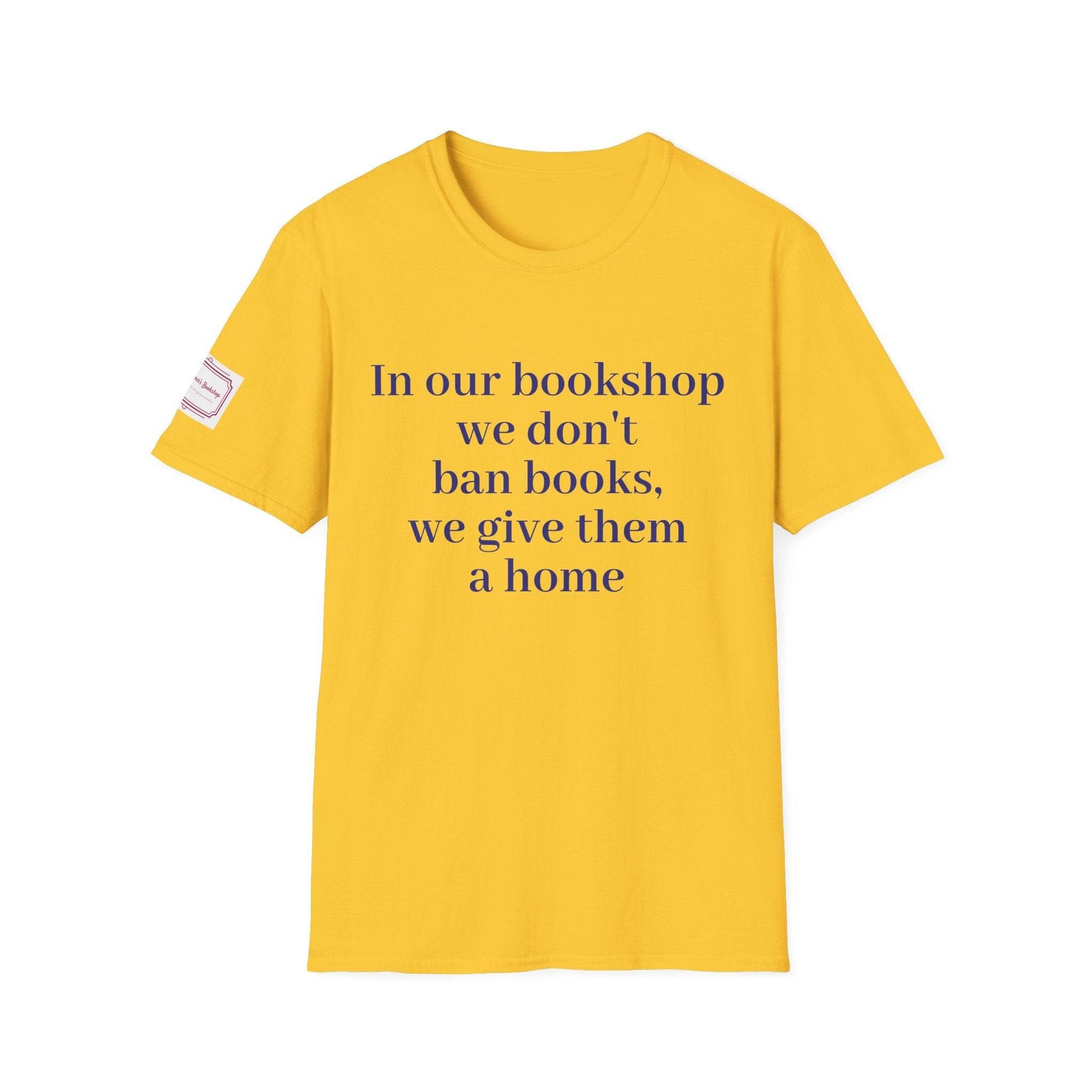 Inspirational Unisex Softstyle T-Shirt - 'In our bookshop' Motivational Design - The Dreamer's Bookshop.