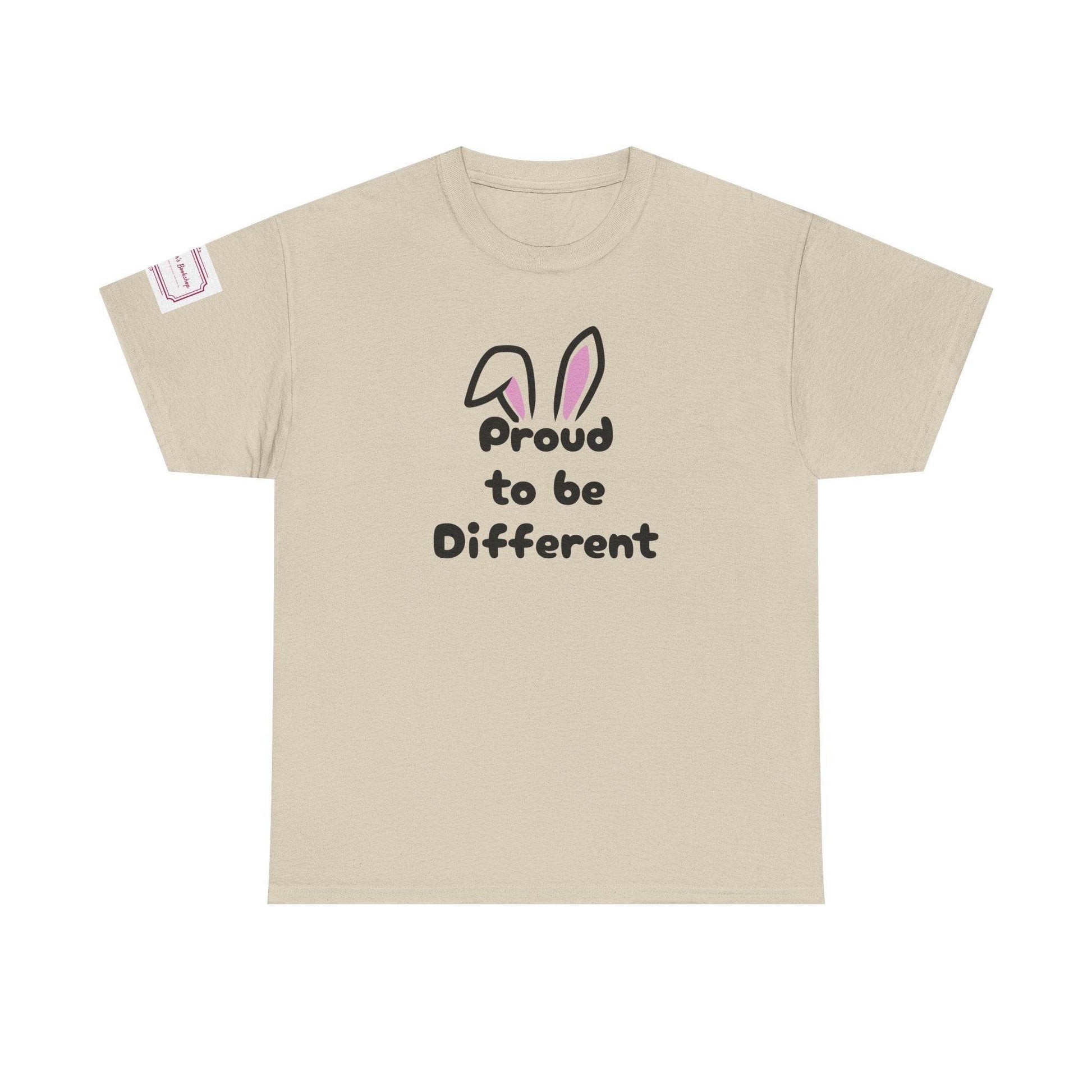 Proud to be Different Unisex Heavy Cotton Tee - Celebrate Individuality - The Dreamer's Bookshop.