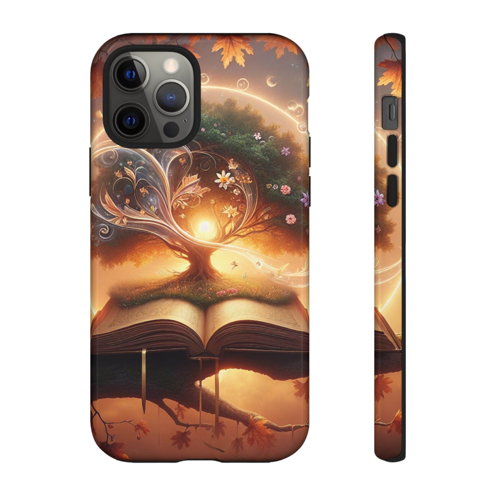 Nature-Inspired iPhone & Samsung Phone Case with Tree of Life Design - The Dreamer's Bookshop.
