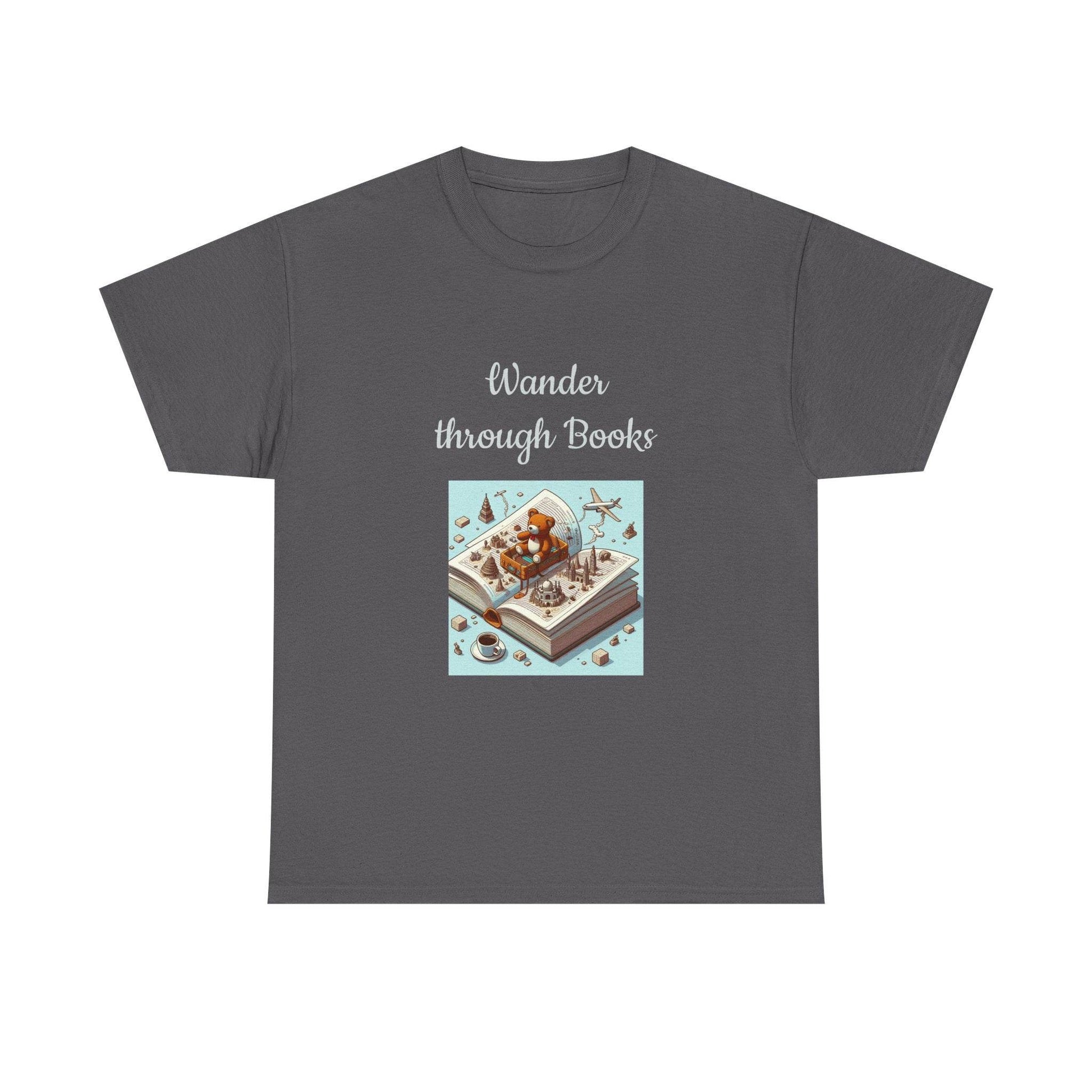 Wander -A Unisex Heavy Cotton Tee - Perfect for Book Lovers - The Dreamer's Bookshop.