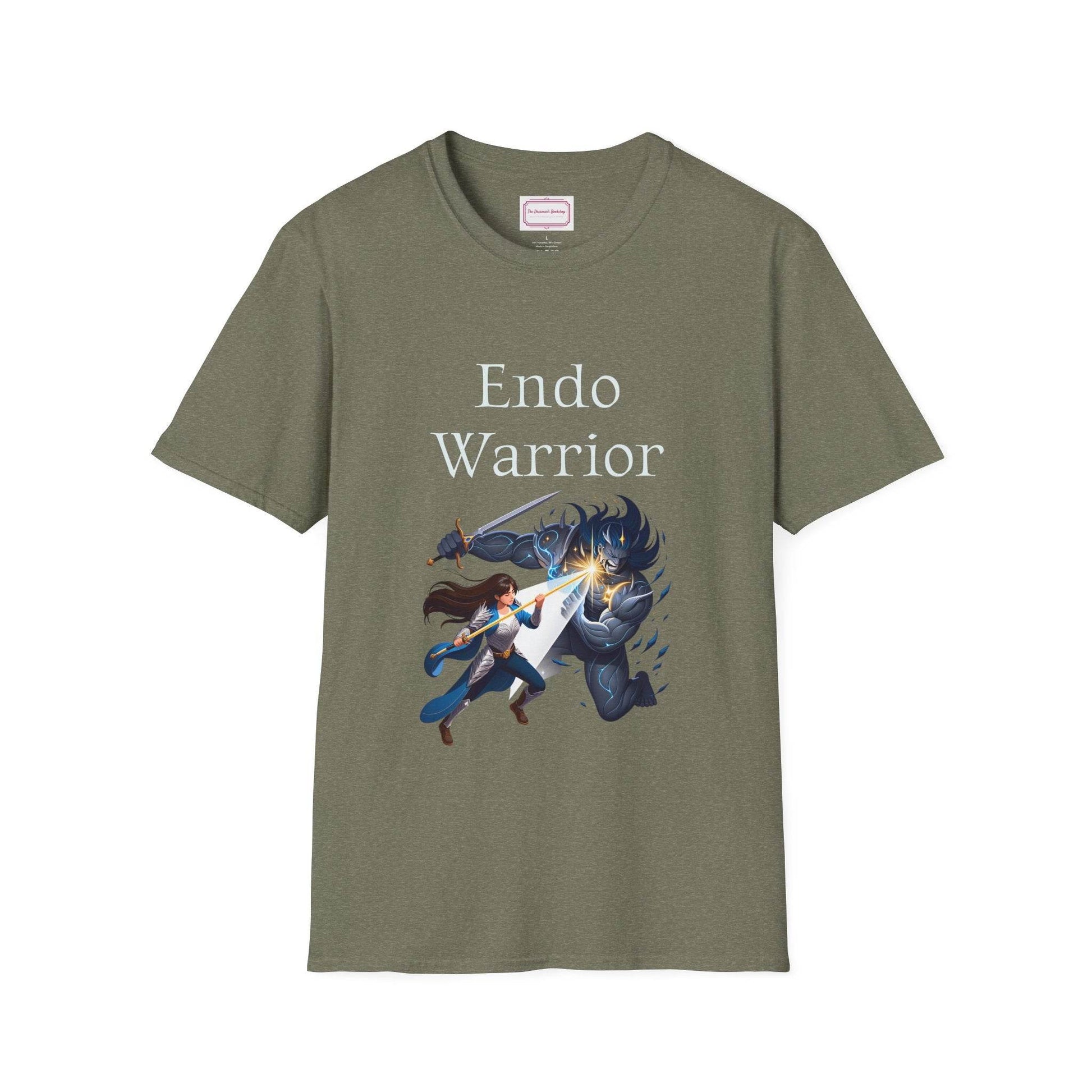 Endometriosis Warrior Unisex Softstyle T-Shirt - Embrace Your Battles - The Dreamer's Bookshop.