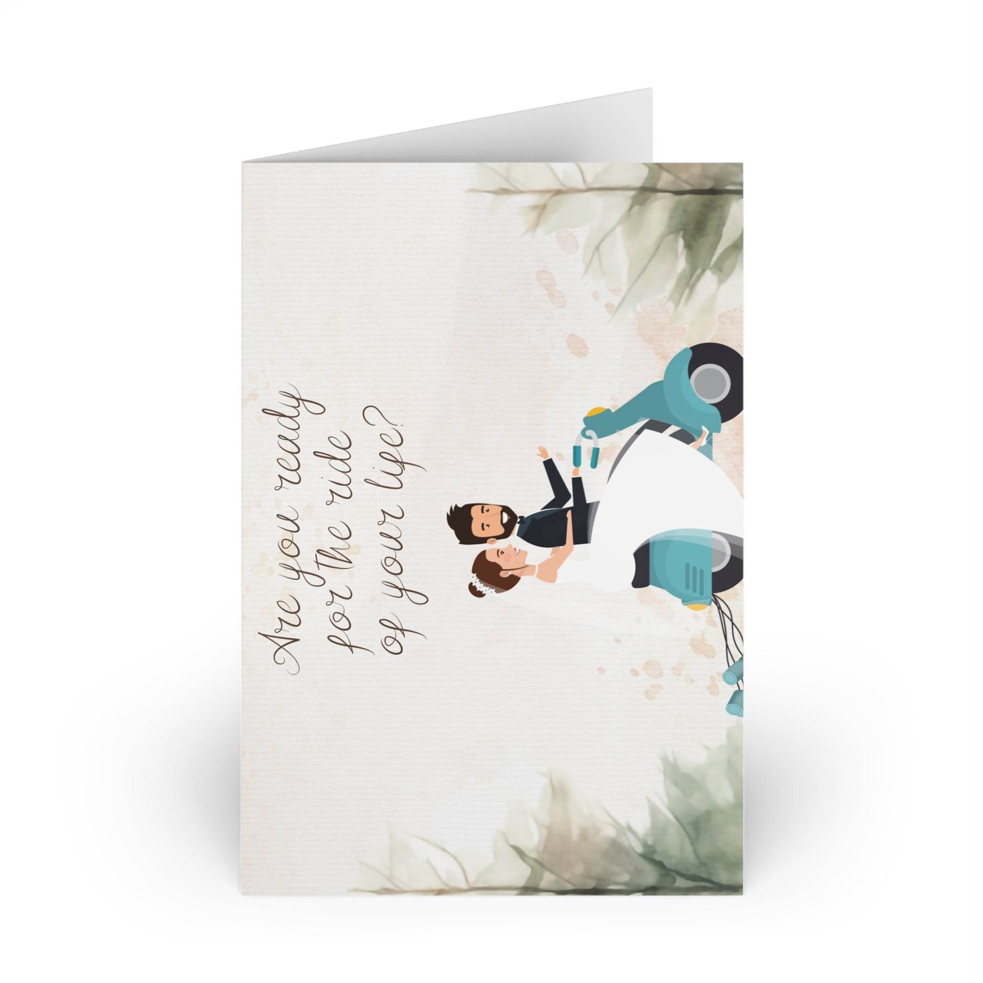 The Dreamer's Bookshop Cute "The Ride" Wedding Card - The Dreamer's Bookshop.